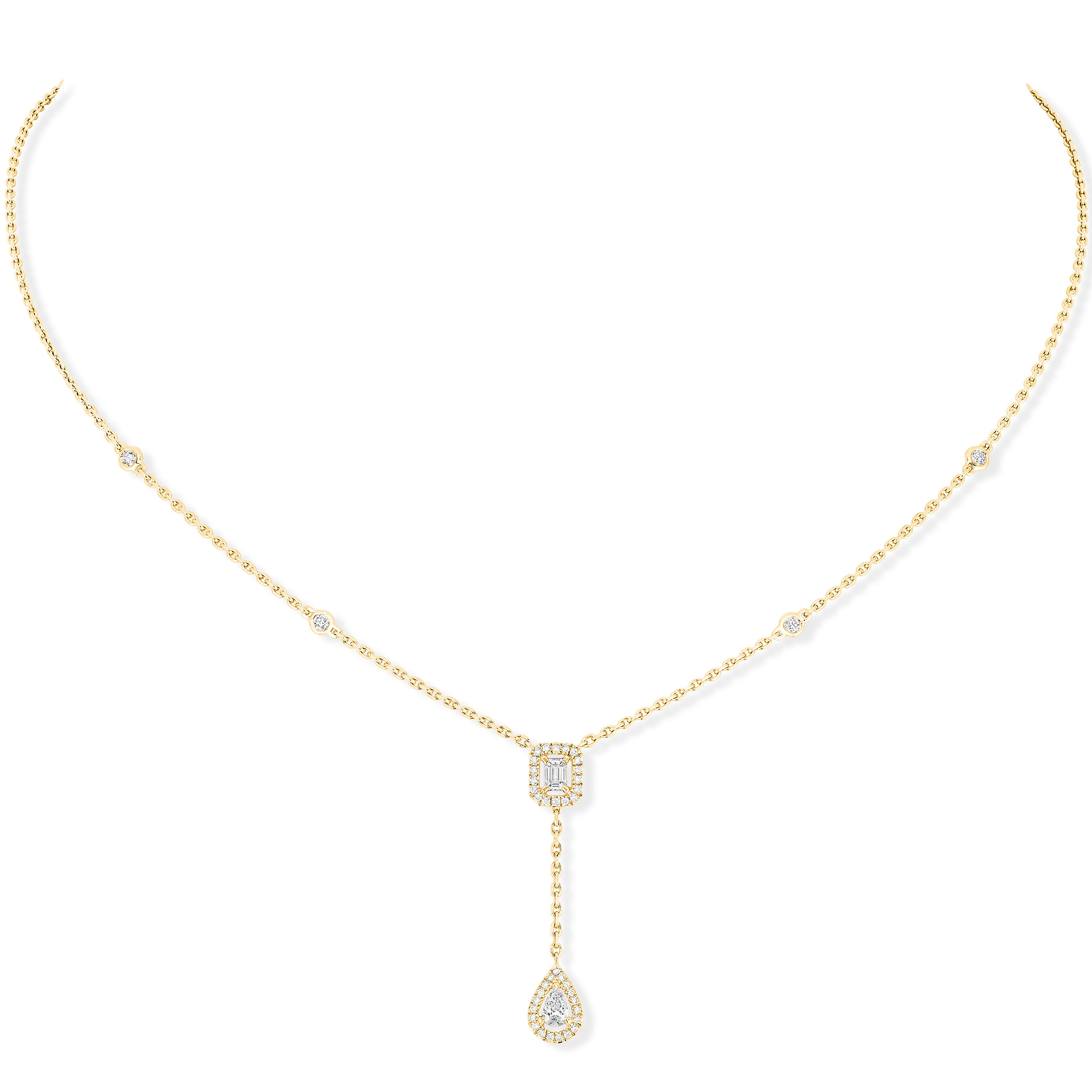 Collier Diamant Or Jaune