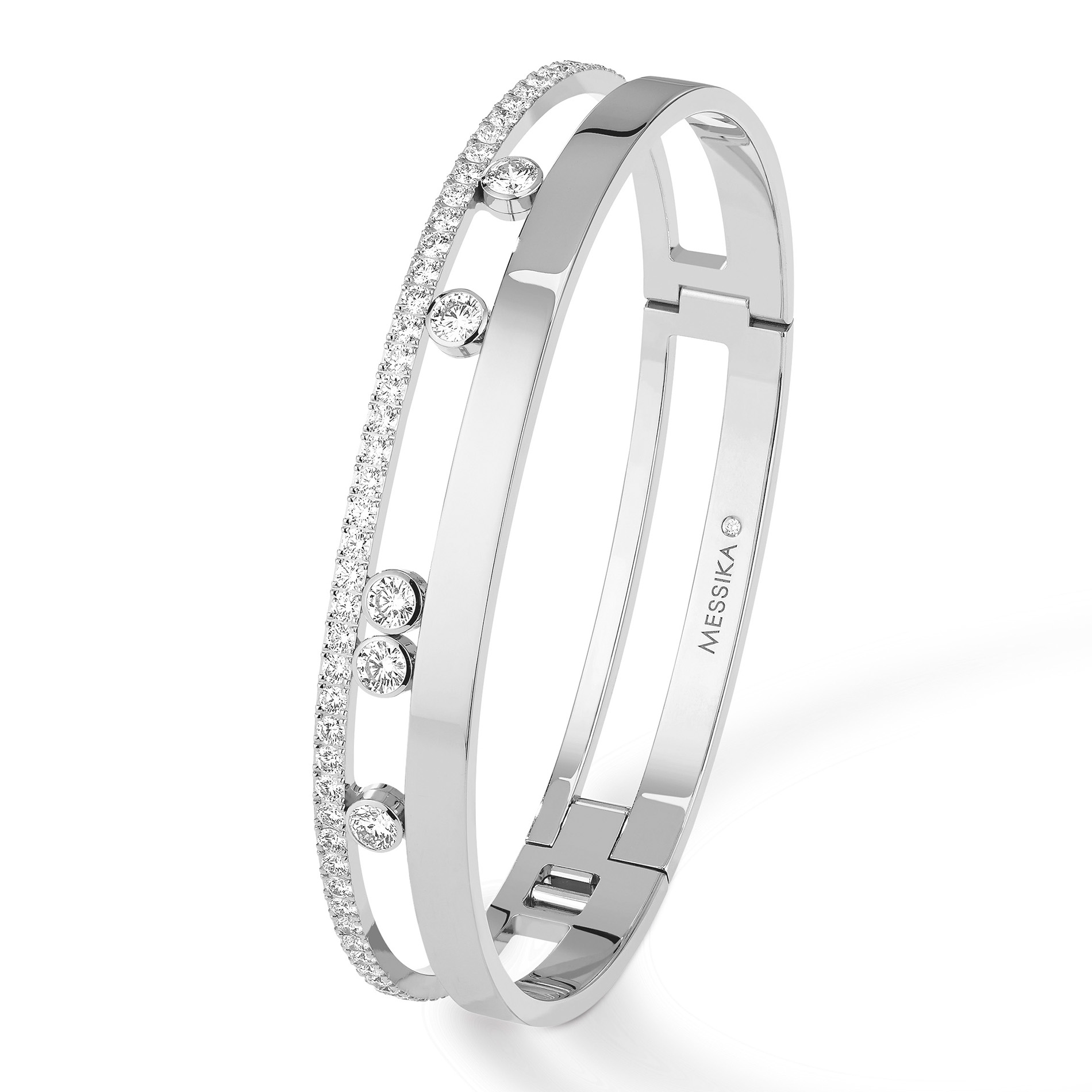 Bracelet Diamant Or Blanc Move Romane Référence :  06747-WG -1