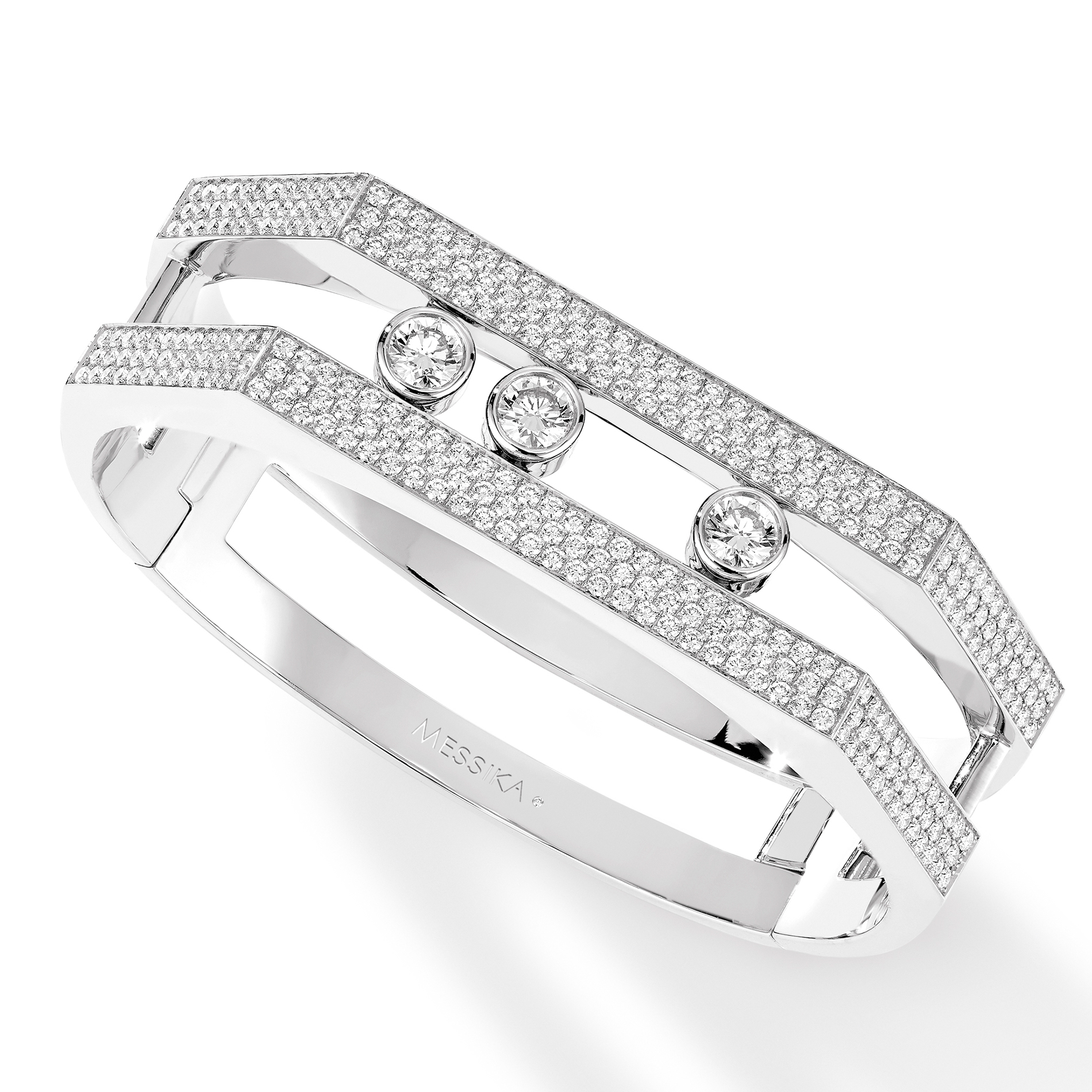 Bracelet Diamant Or Blanc Move 10th Référence :  06750-WG -1
