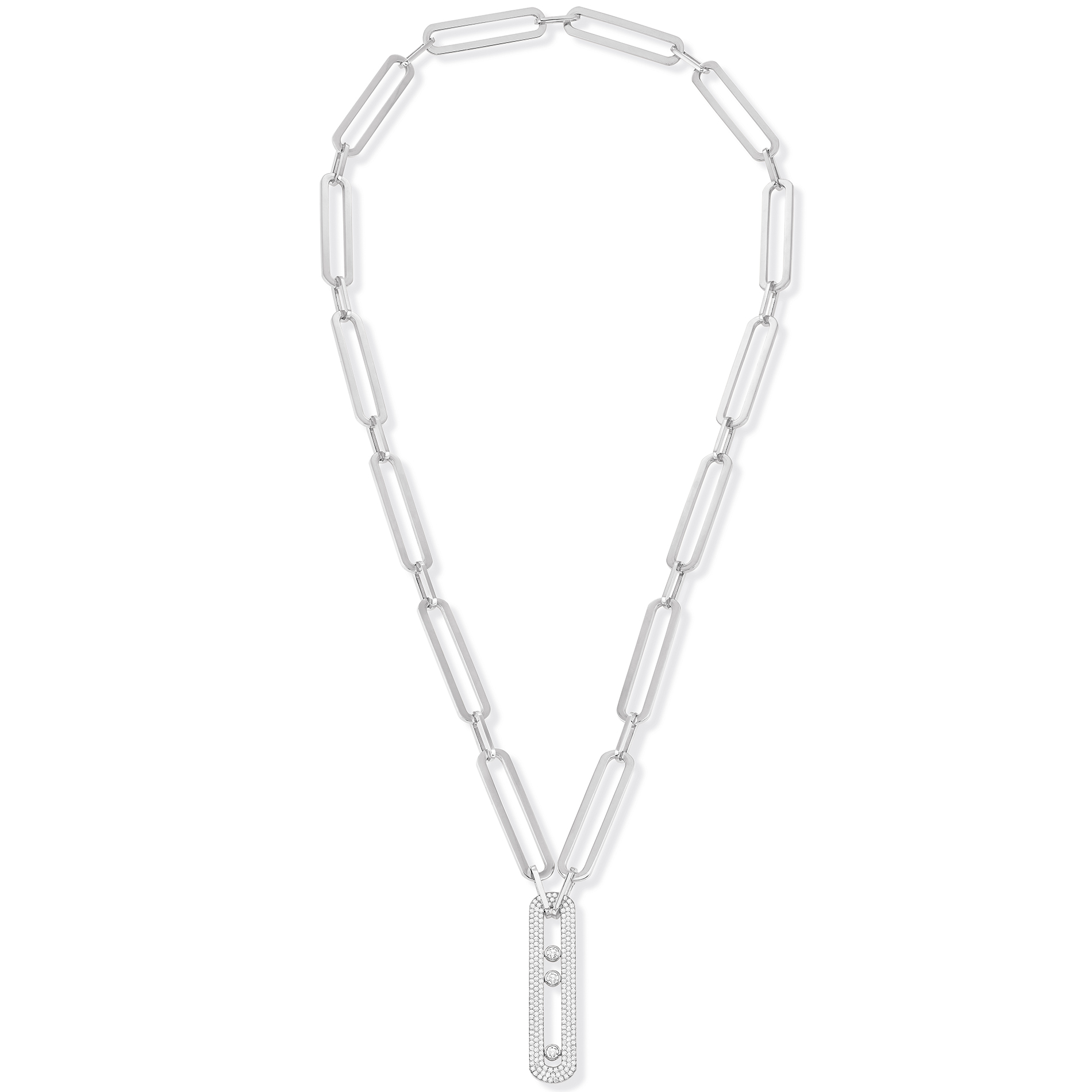 Collier Diamant Or Blanc