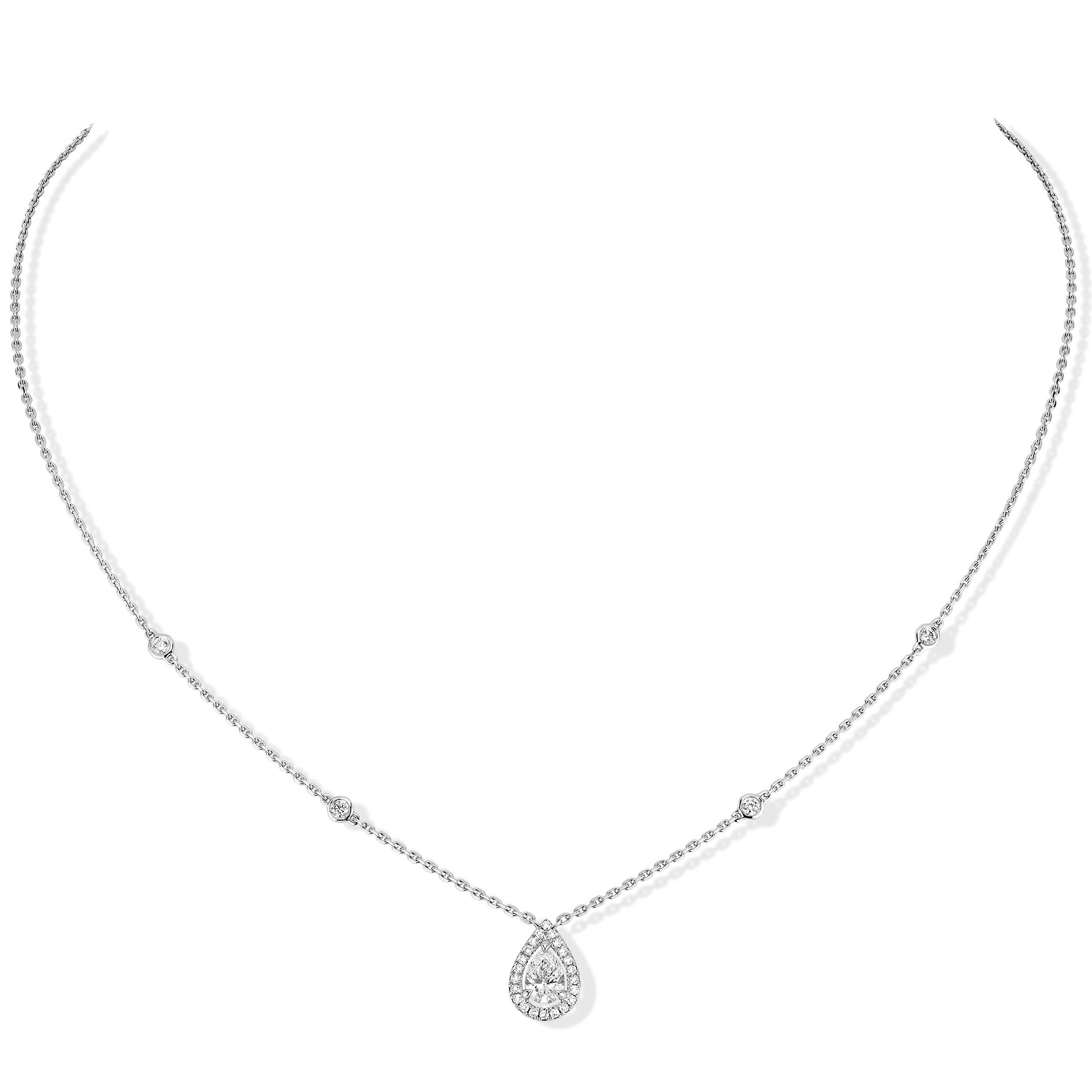Collier Diamant Or Blanc Joy Référence :  06867-WG -1