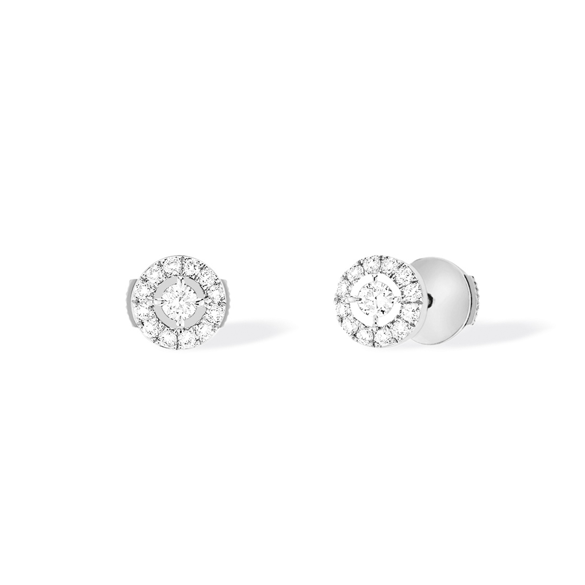 Boucles d'oreilles Diamant Or Blanc Joy Référence :  06954-WG -1