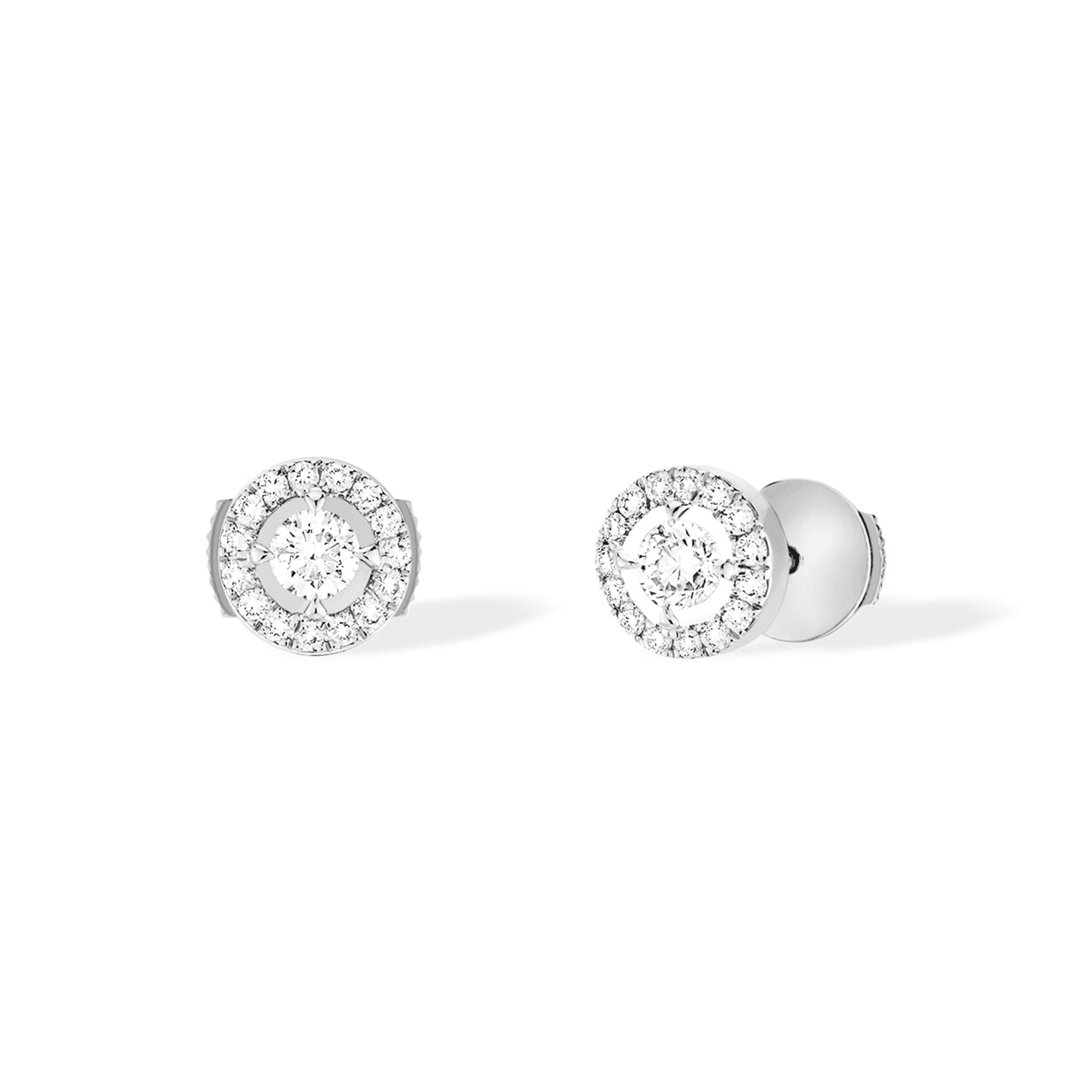 Boucles d'oreilles Diamant Or Blanc Joy Référence :  06991-WG -1