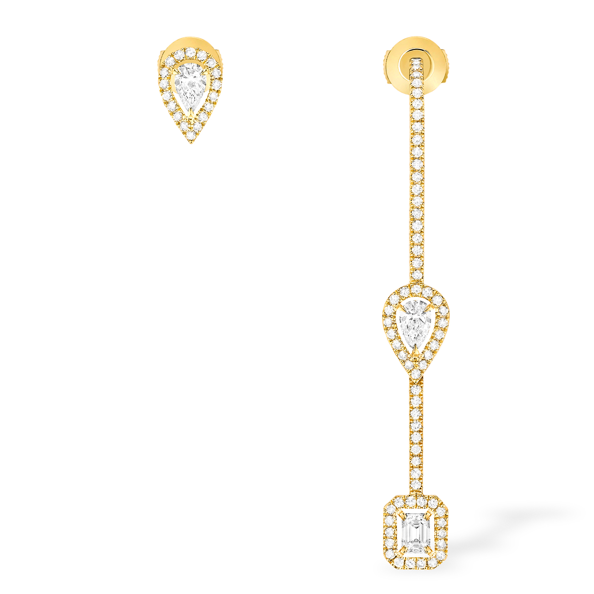 Boucles d'oreilles Diamant Or Jaune