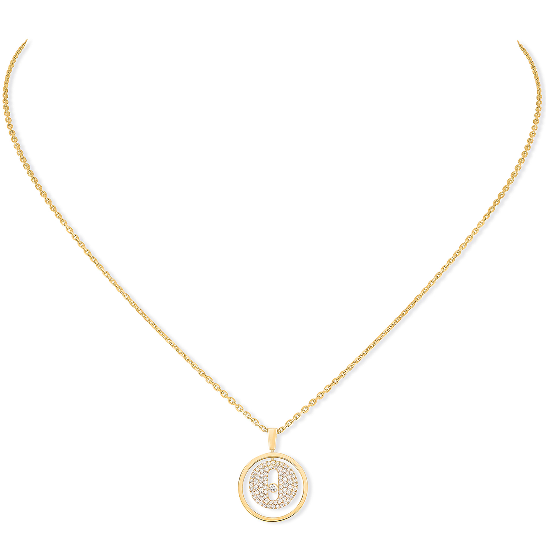 Collier Diamant Or Jaune