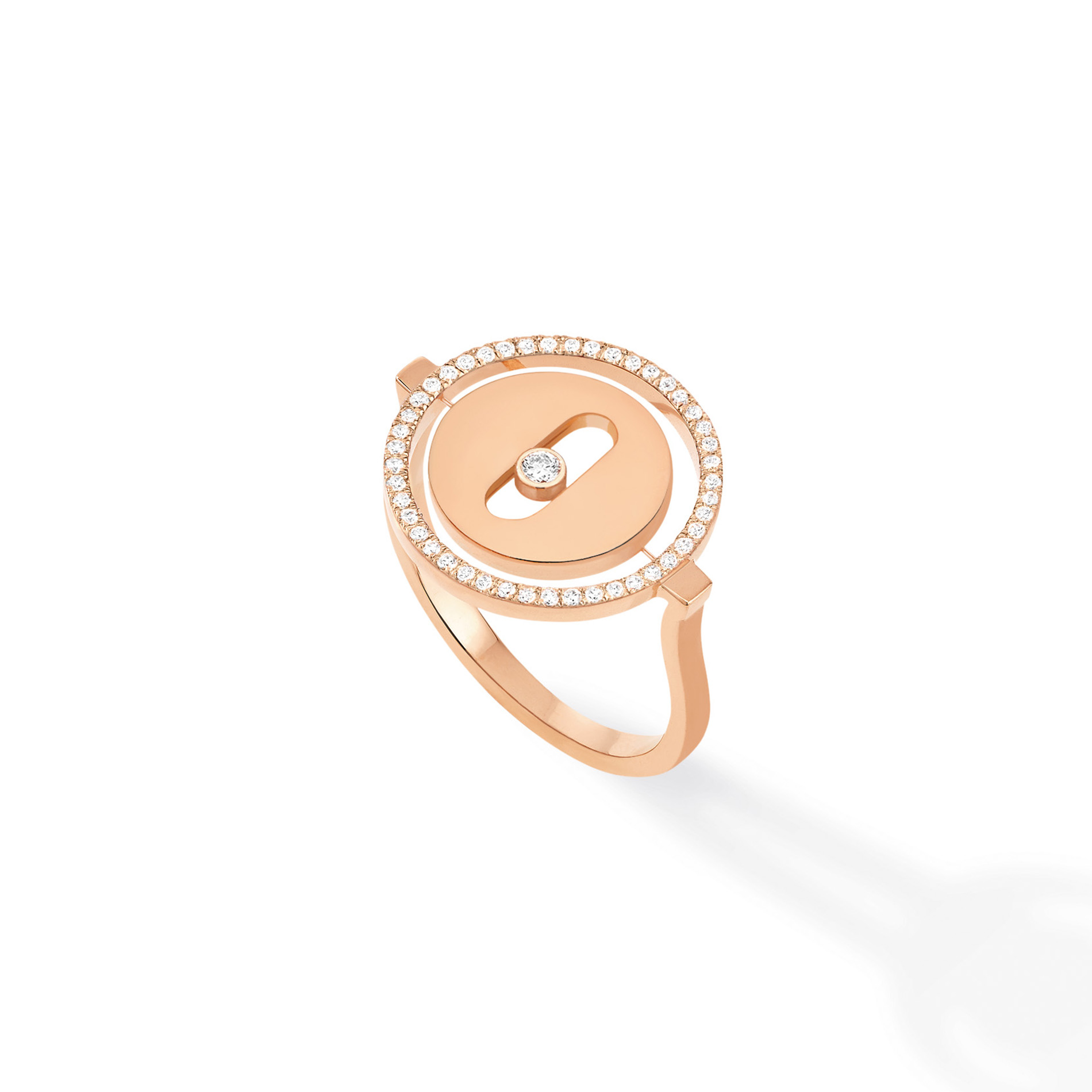 Bague Diamant Or Rose Lucky Move Référence :  07470-PG -1