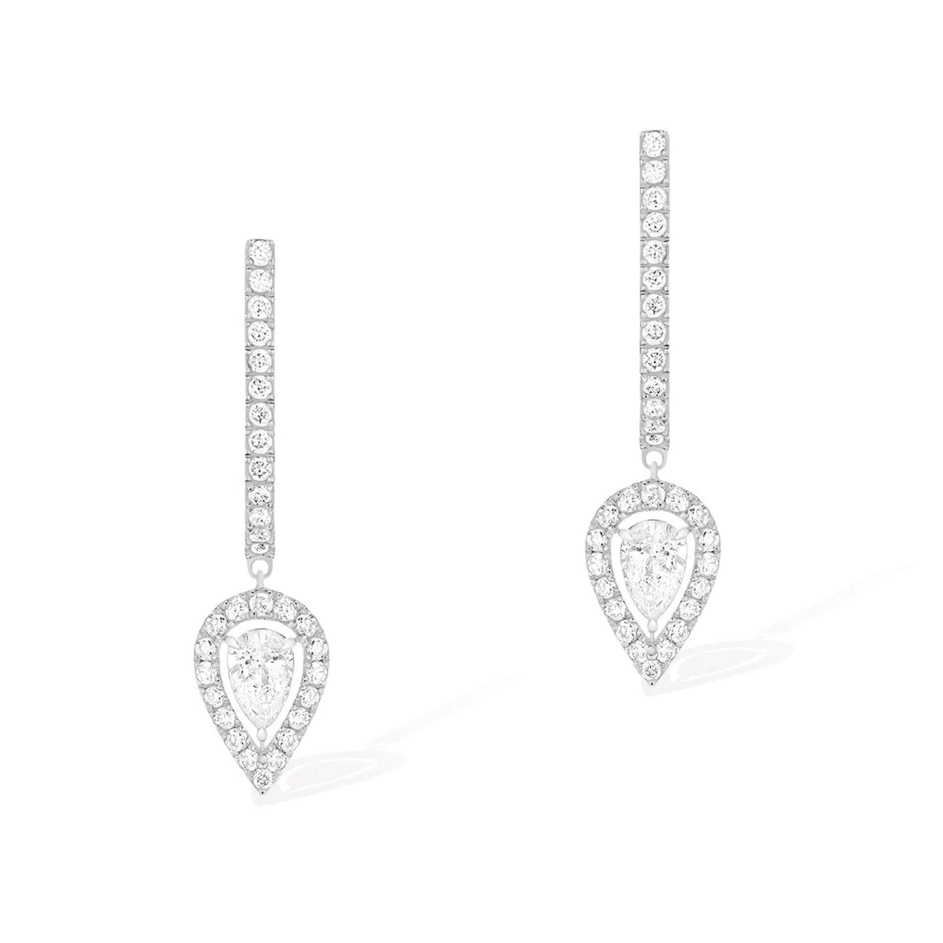 Boucles d'oreilles Diamant Or Blanc Joy Référence :  07480-WG -1