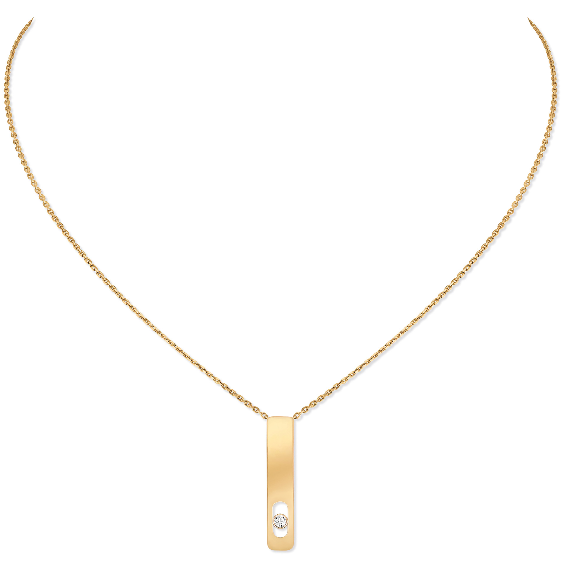 Collier Diamant Or Jaune