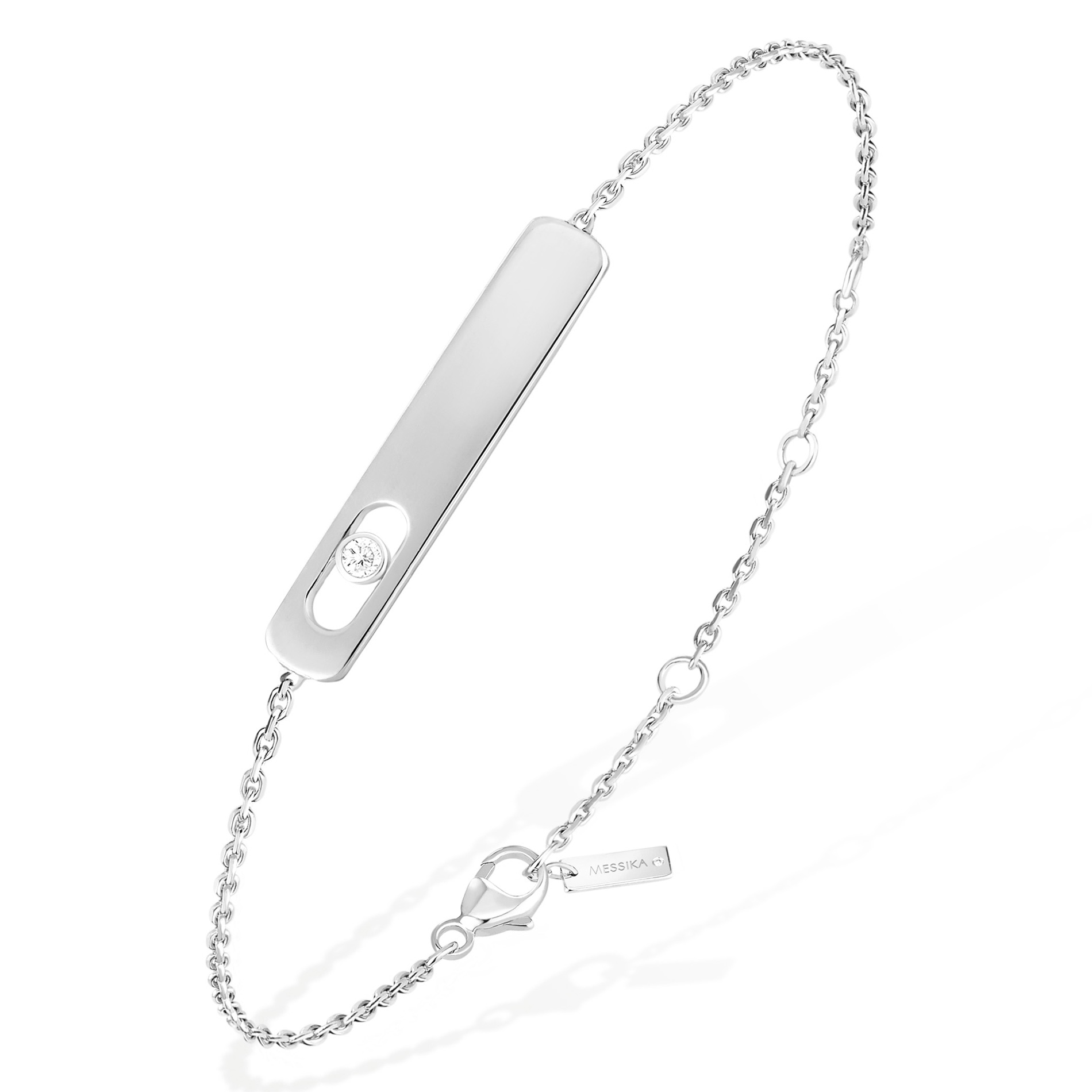 Bracelet Diamant Or Blanc