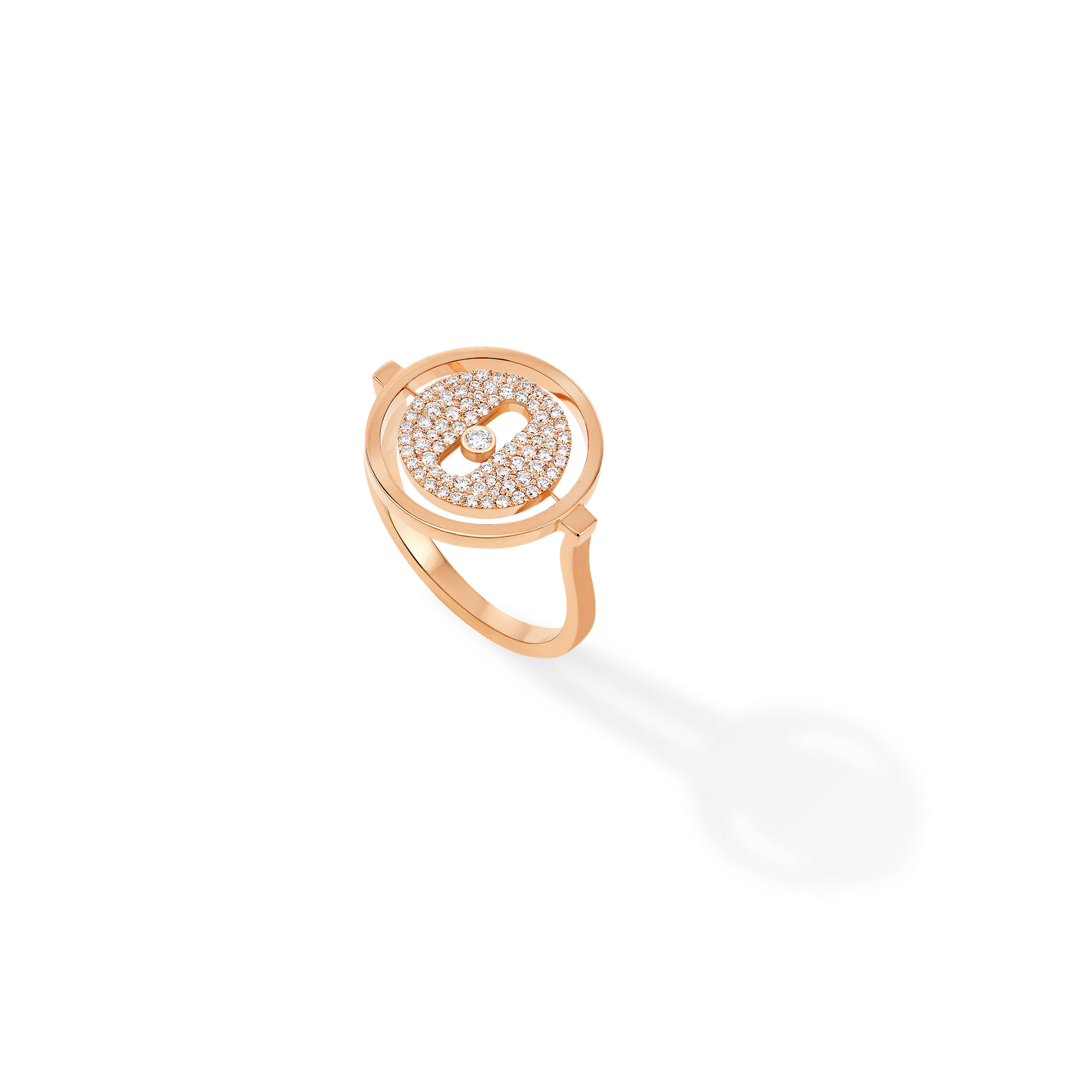 Bague Diamant Or Rose Lucky Move Référence :  07534-PG -1