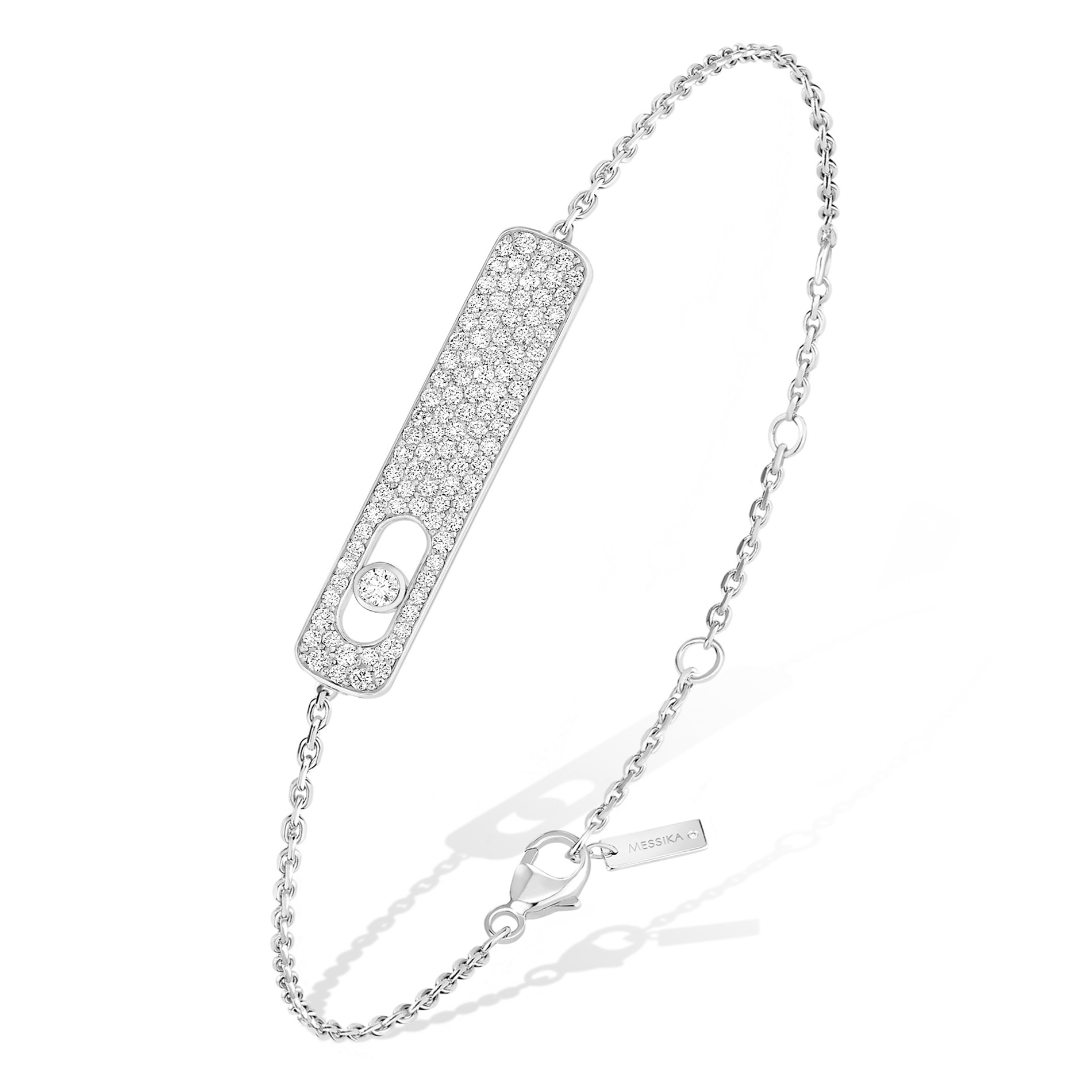 Bracelet Diamant Or Blanc