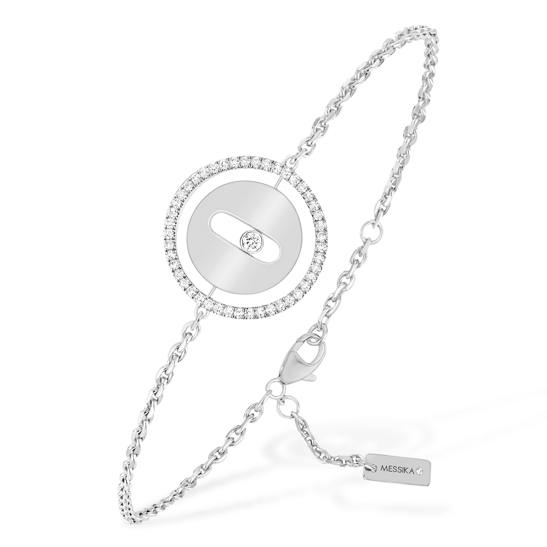 Bracelet Diamant Or Blanc Lucky Move Référence :  07540-WG -1