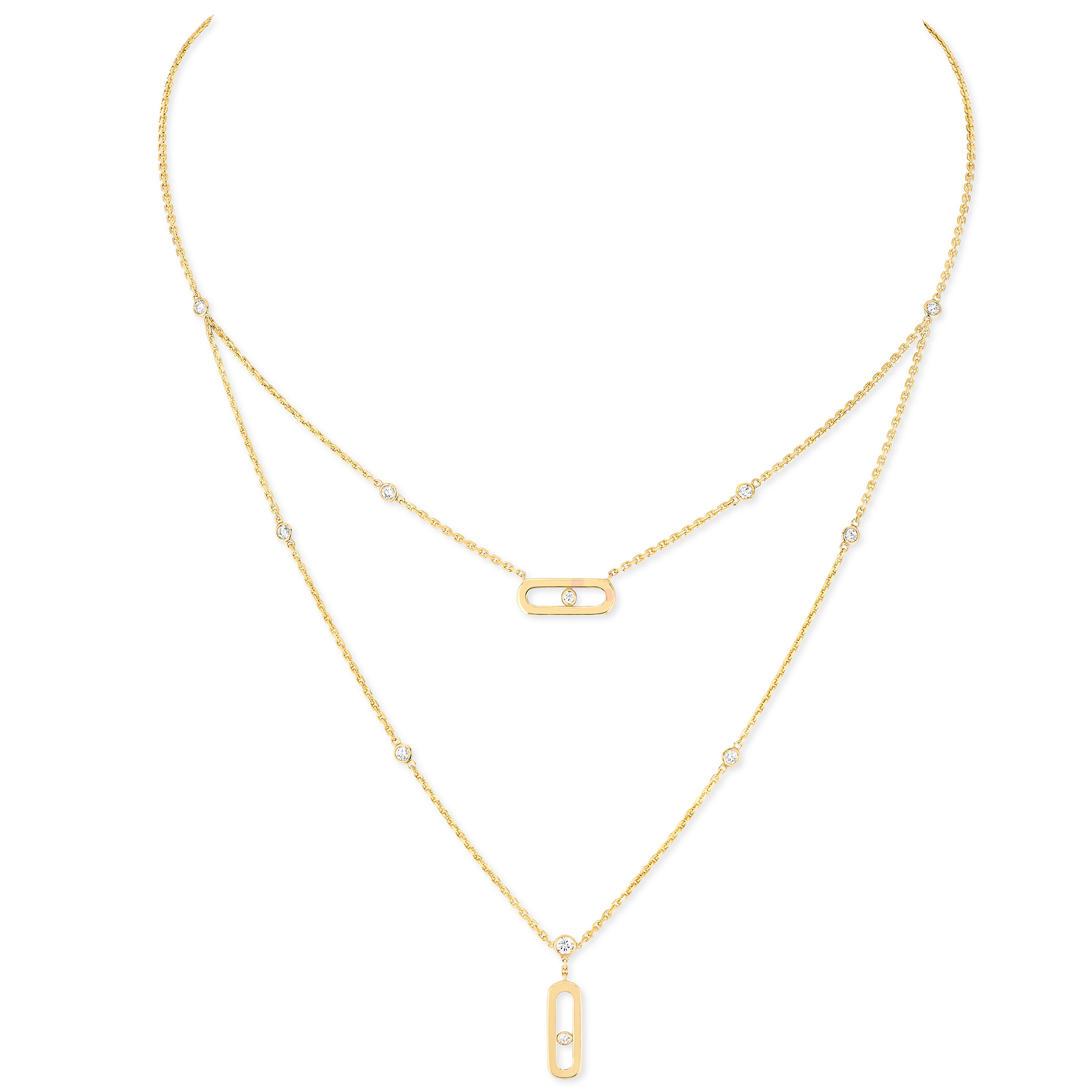 Collier Diamant Or Jaune