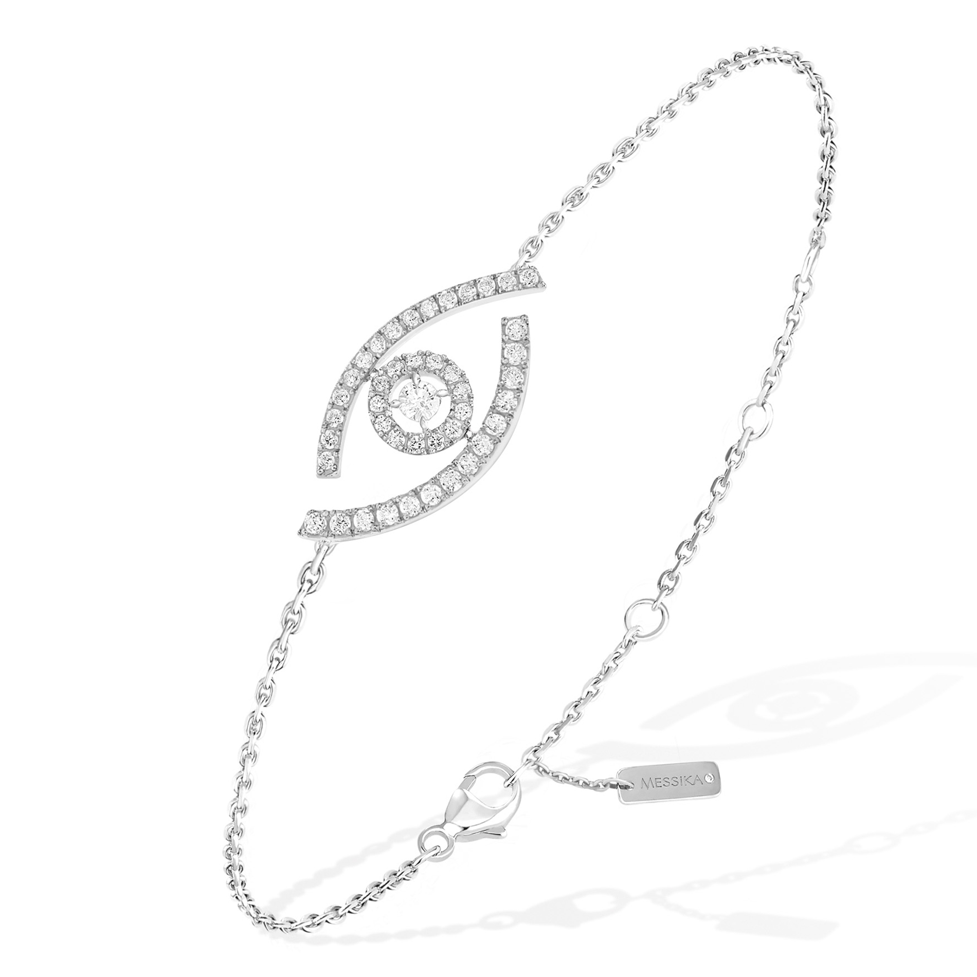 Bracelet Diamant Or Blanc Lucky Eye Référence :  10035-WG -1