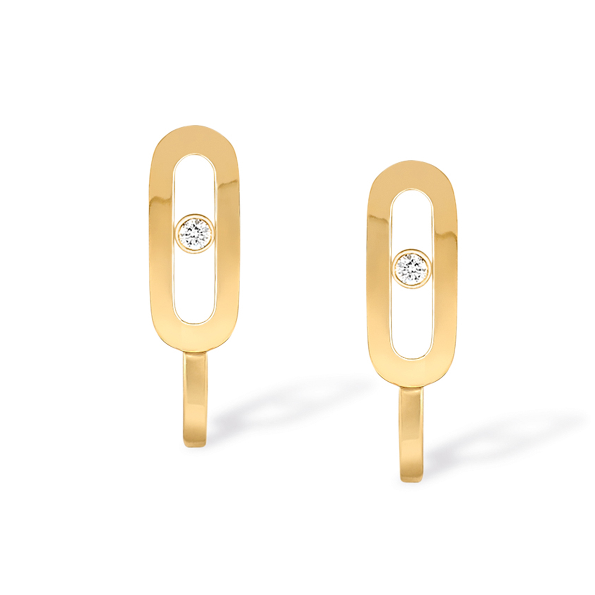 Boucles d'oreilles Diamant Or Jaune