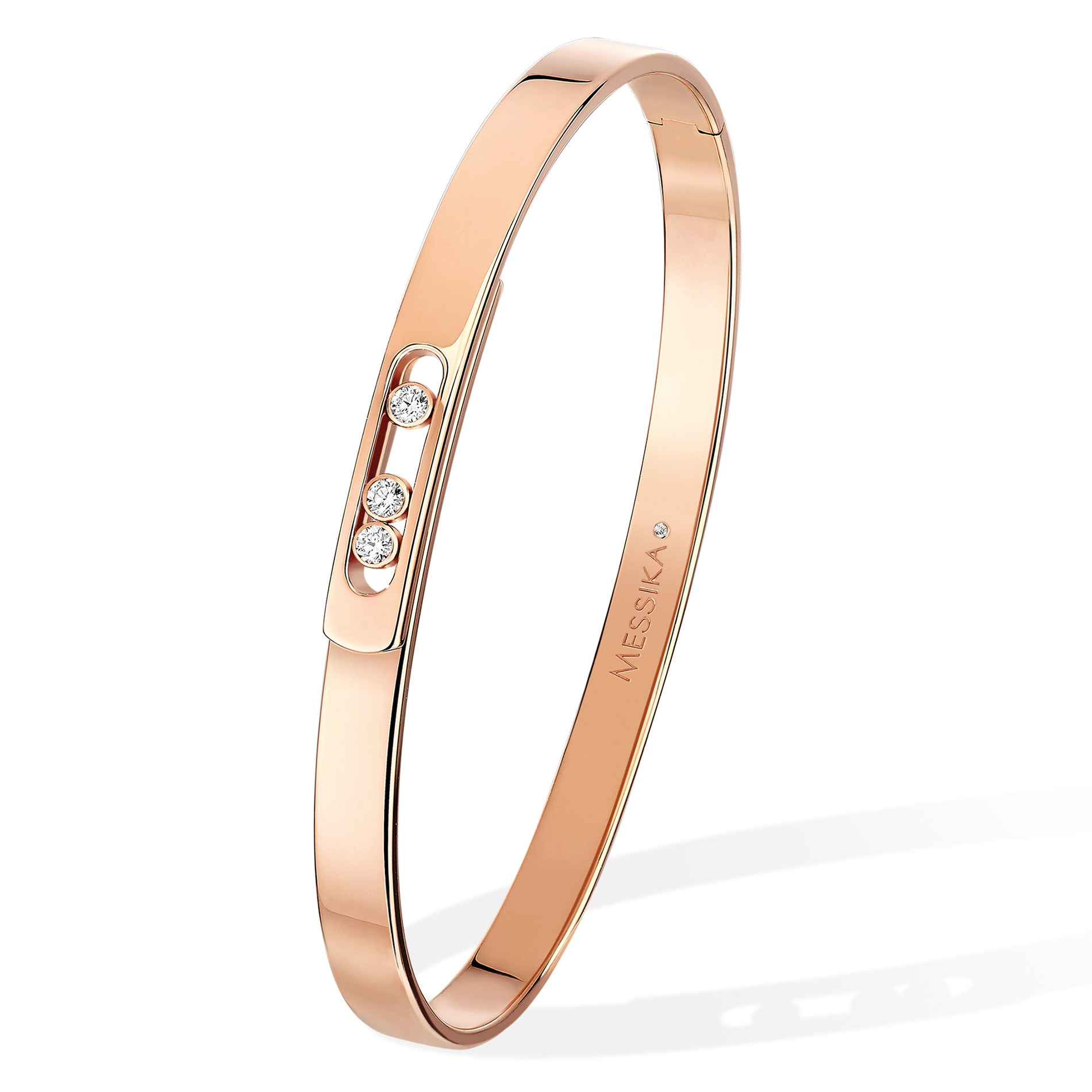 Bracelet Bangle Move Noa PM Diamant Or Rose