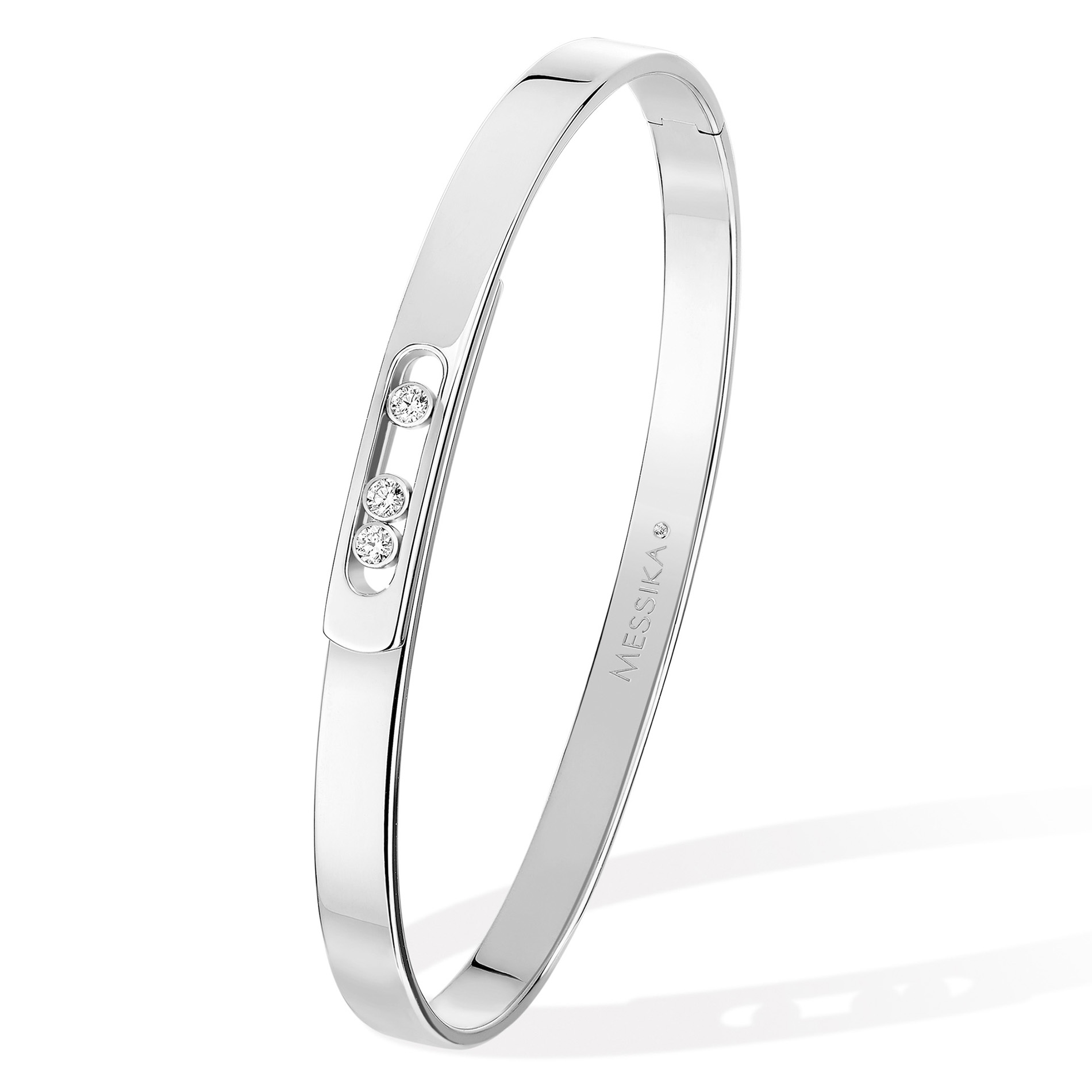 Bracelet Bangle Move Noa PM Diamant Or Blanc