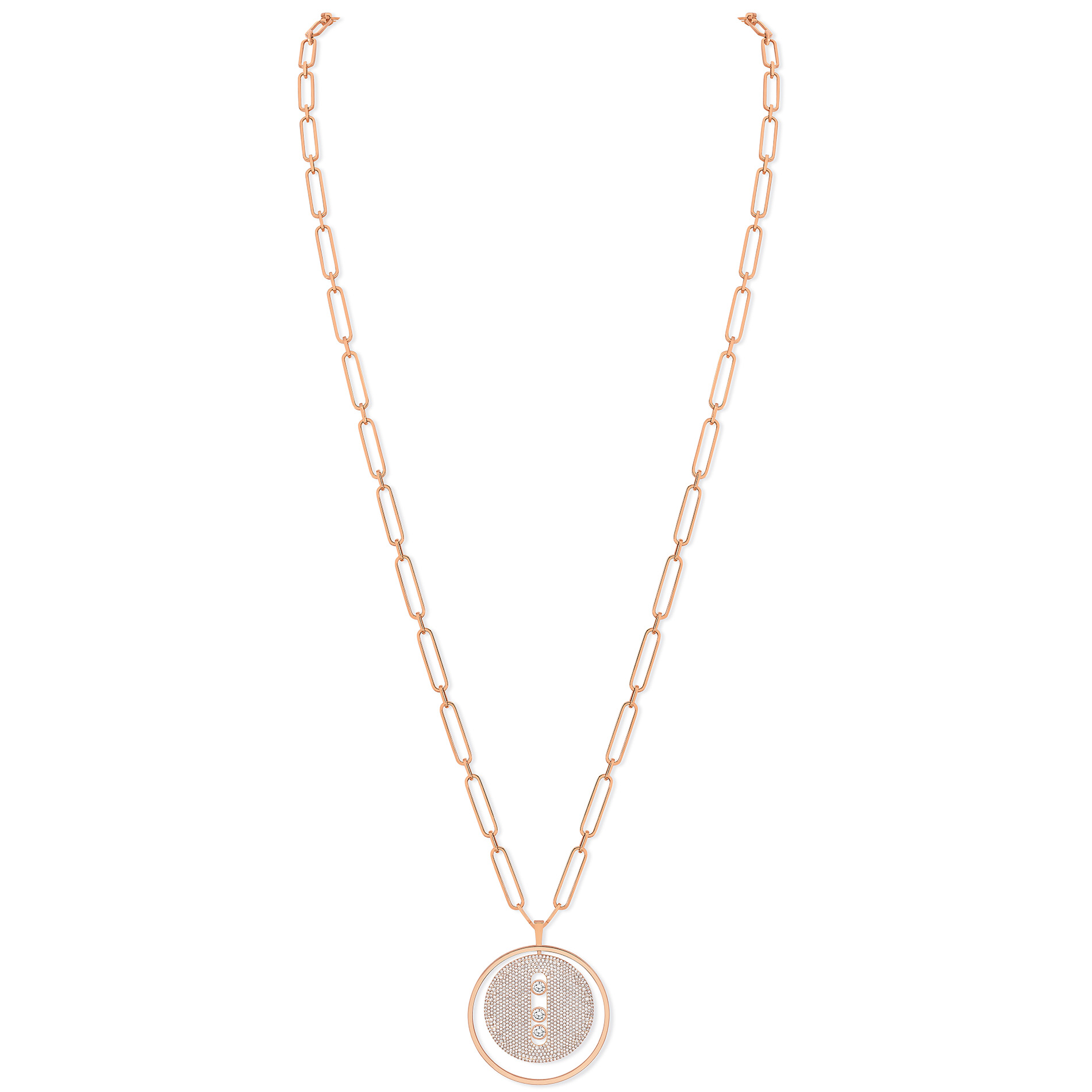 Collier Diamant Or Rose Lucky Move Référence :  10127-PG -1