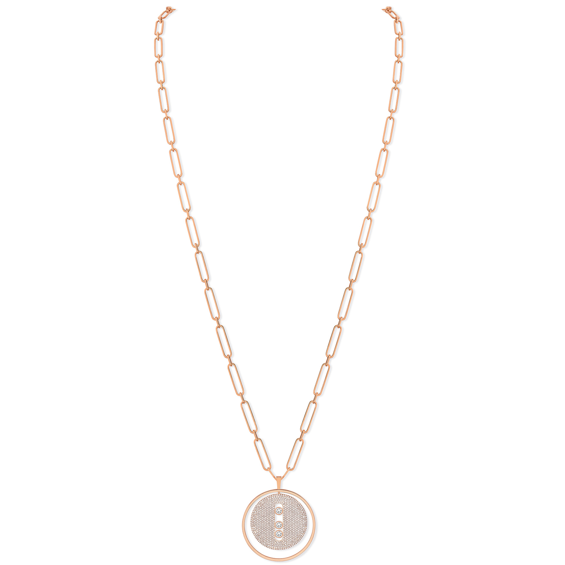 Collier Diamant Or Rose