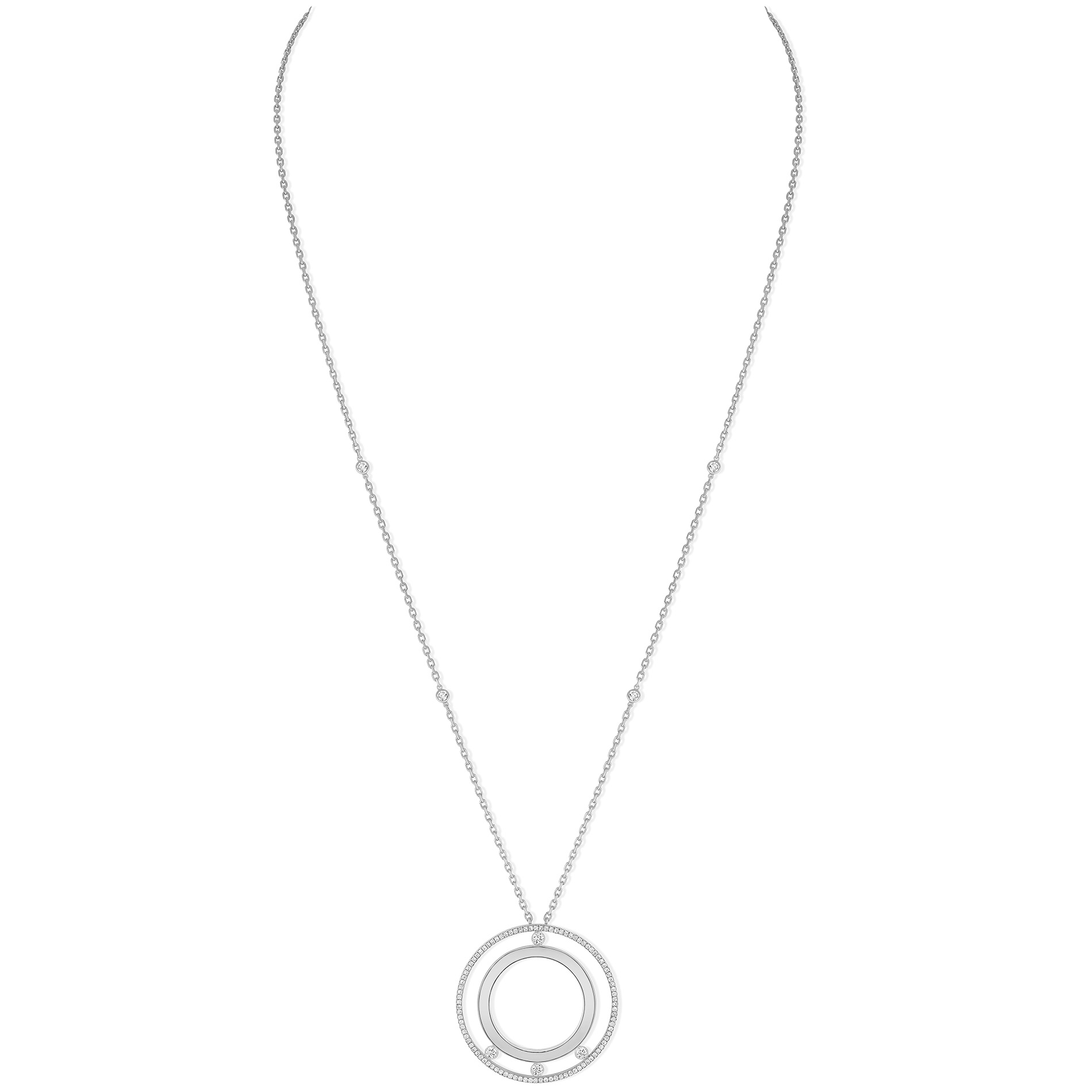 Collier Diamant Or Blanc