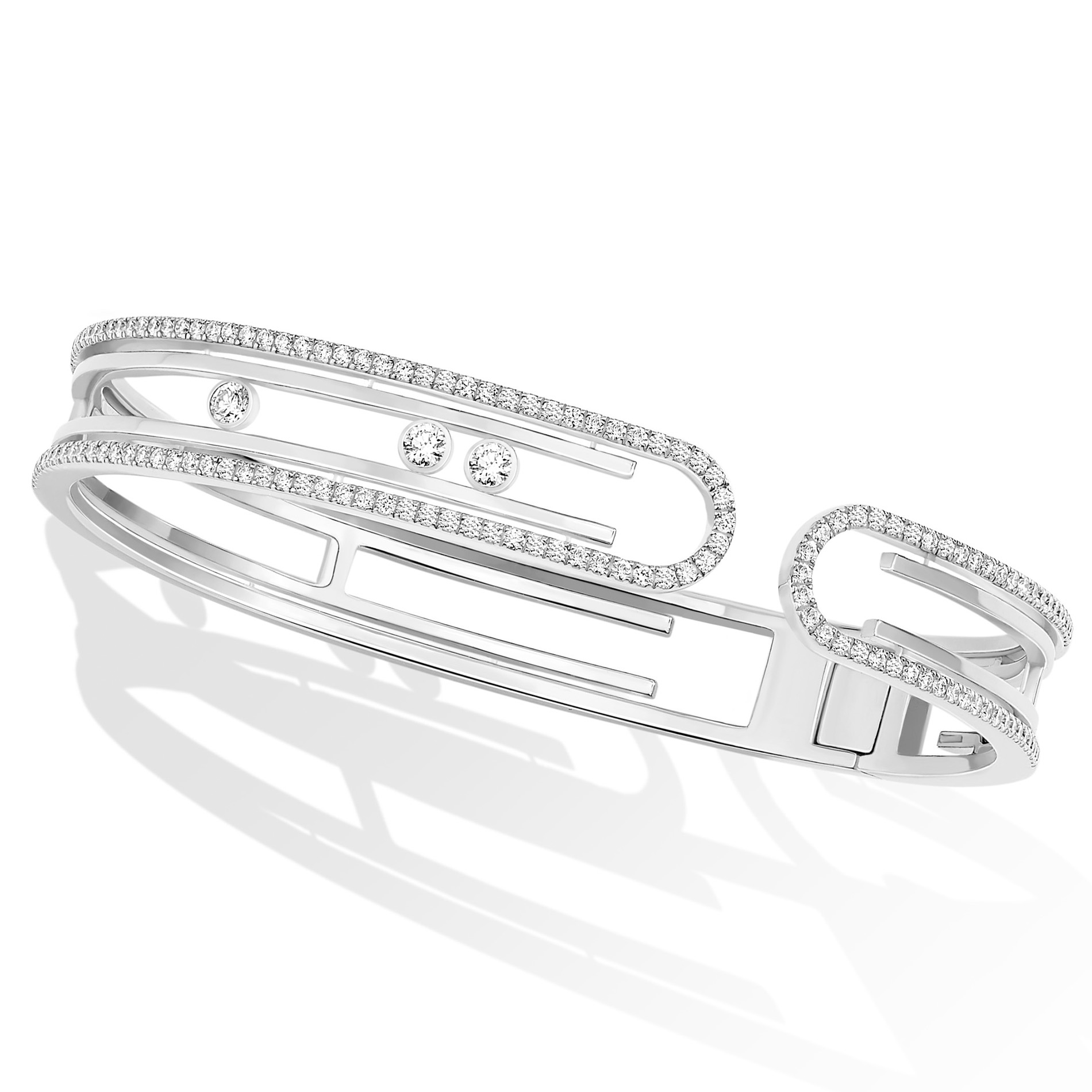Bracelet Diamant Or Blanc