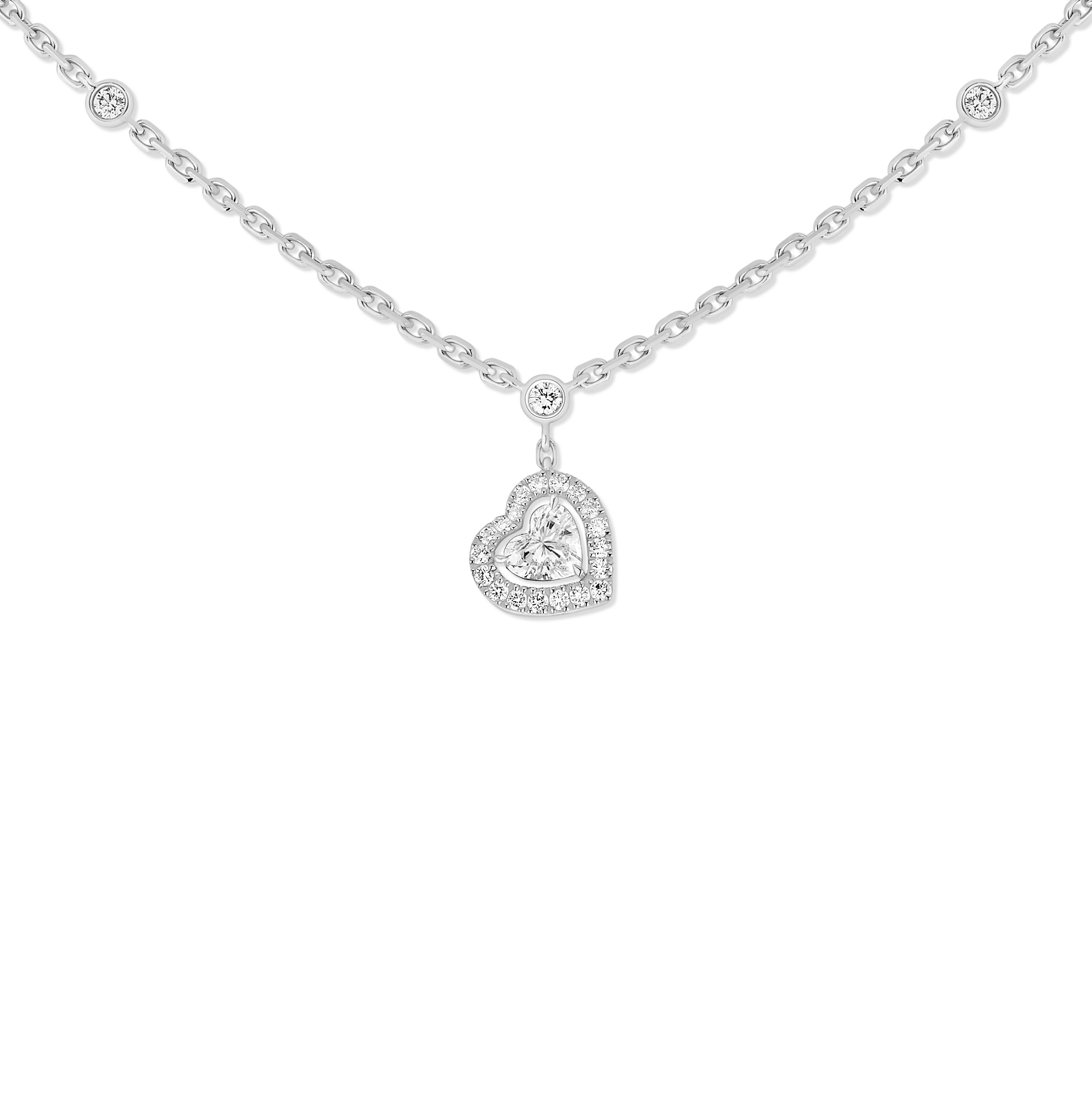 Collier Diamant Or Blanc