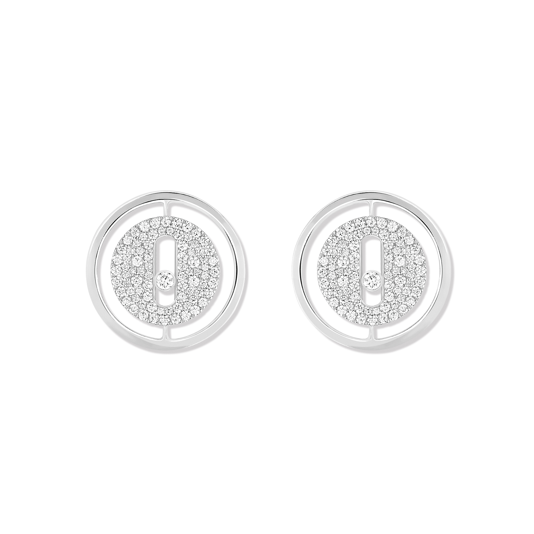 Boucles d'oreilles Diamant Or Blanc