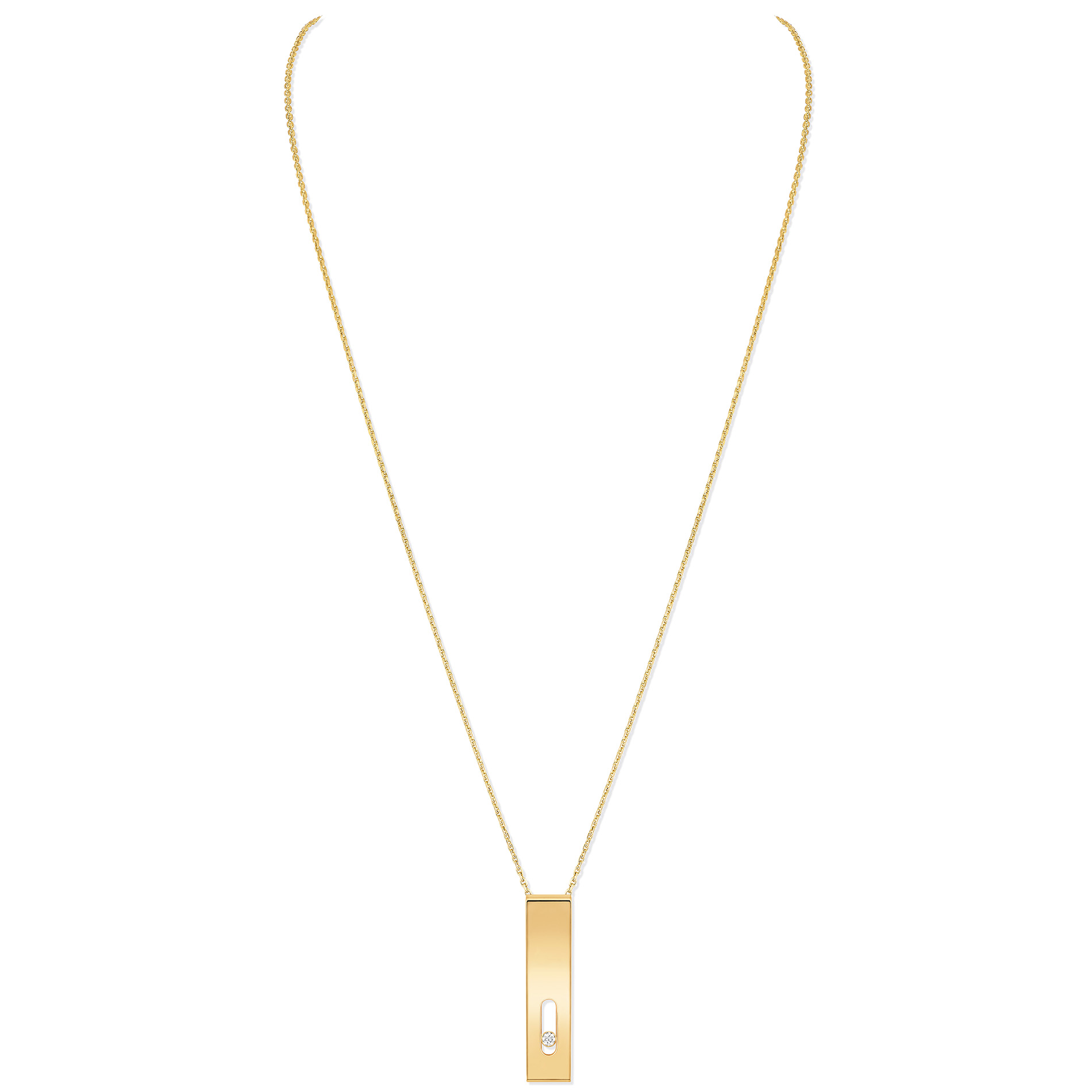 Collier Diamant Or Jaune