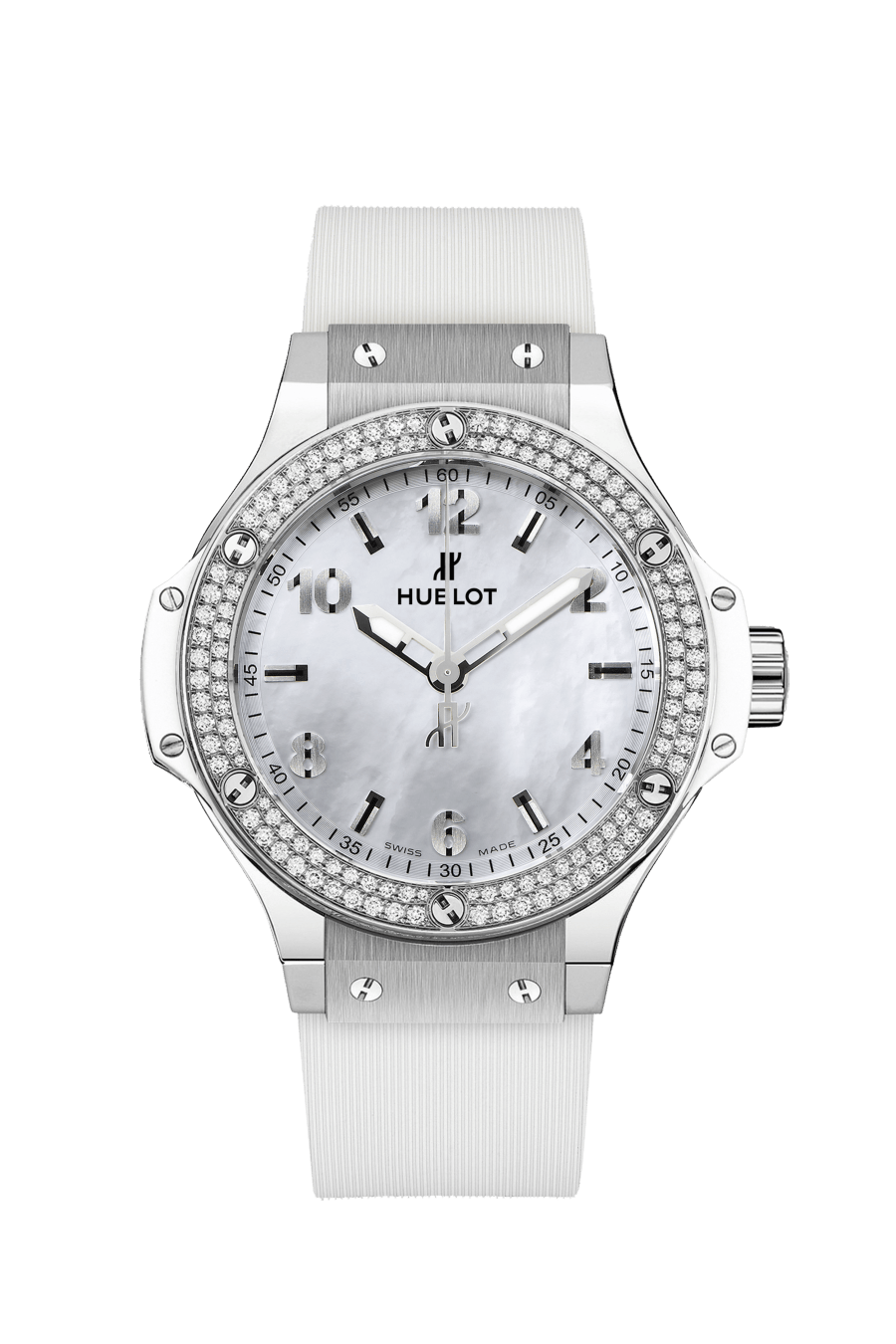 All White Diamonds Mother of Pearl 38MM