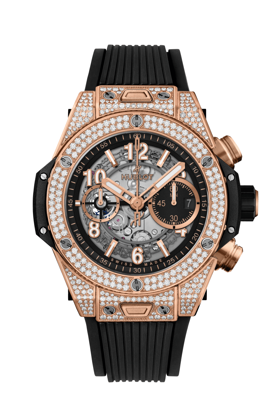 Unico King Gold Pavé 44MM BIG BANG Référence :  421.OX.1180.RX.1704 -1