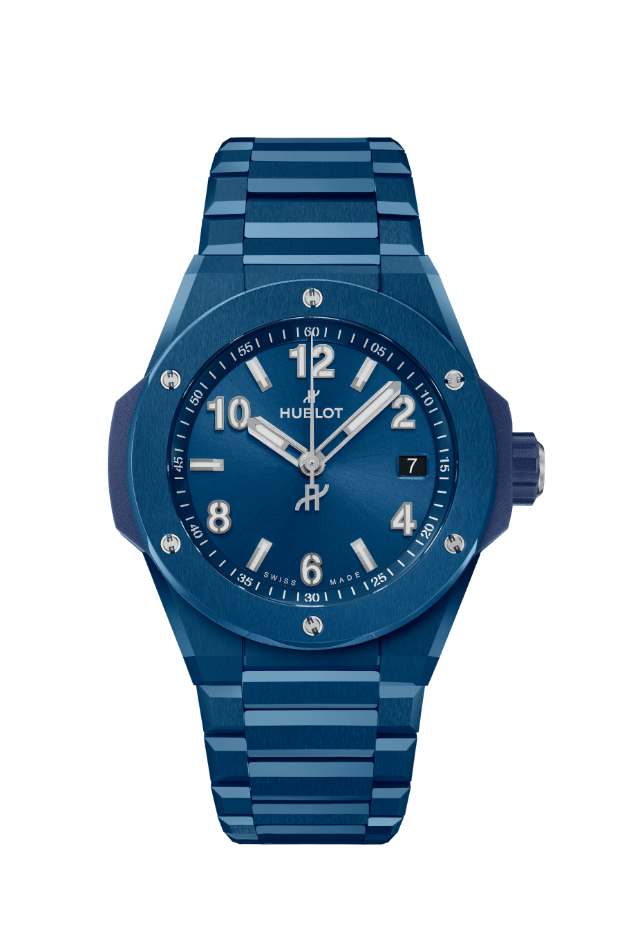 Integrated Time Only Blue Ceramic 38MM BIG BANG Référence :  457.EX.7170.EX -1