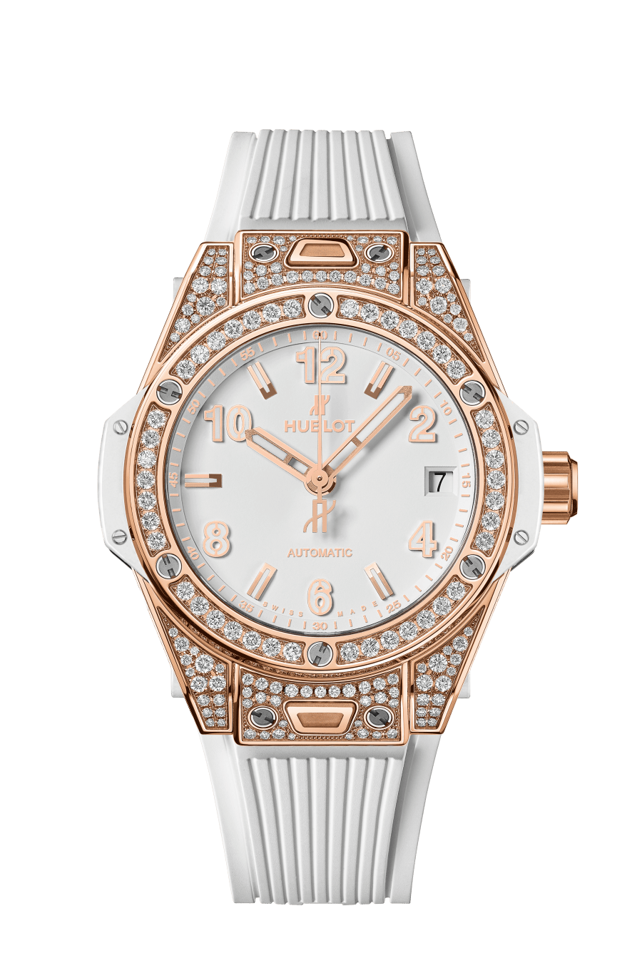One Click King Gold White Pavé 39MM