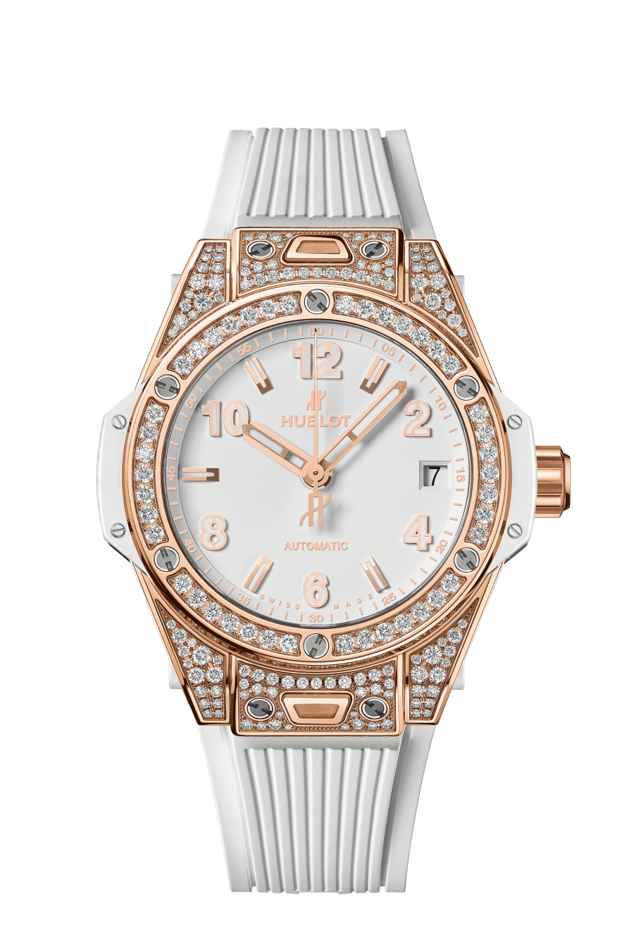 One Click King Gold White Pavé 39MM BIG BANG Référence :  465.OE.2080.RW.1604 -1