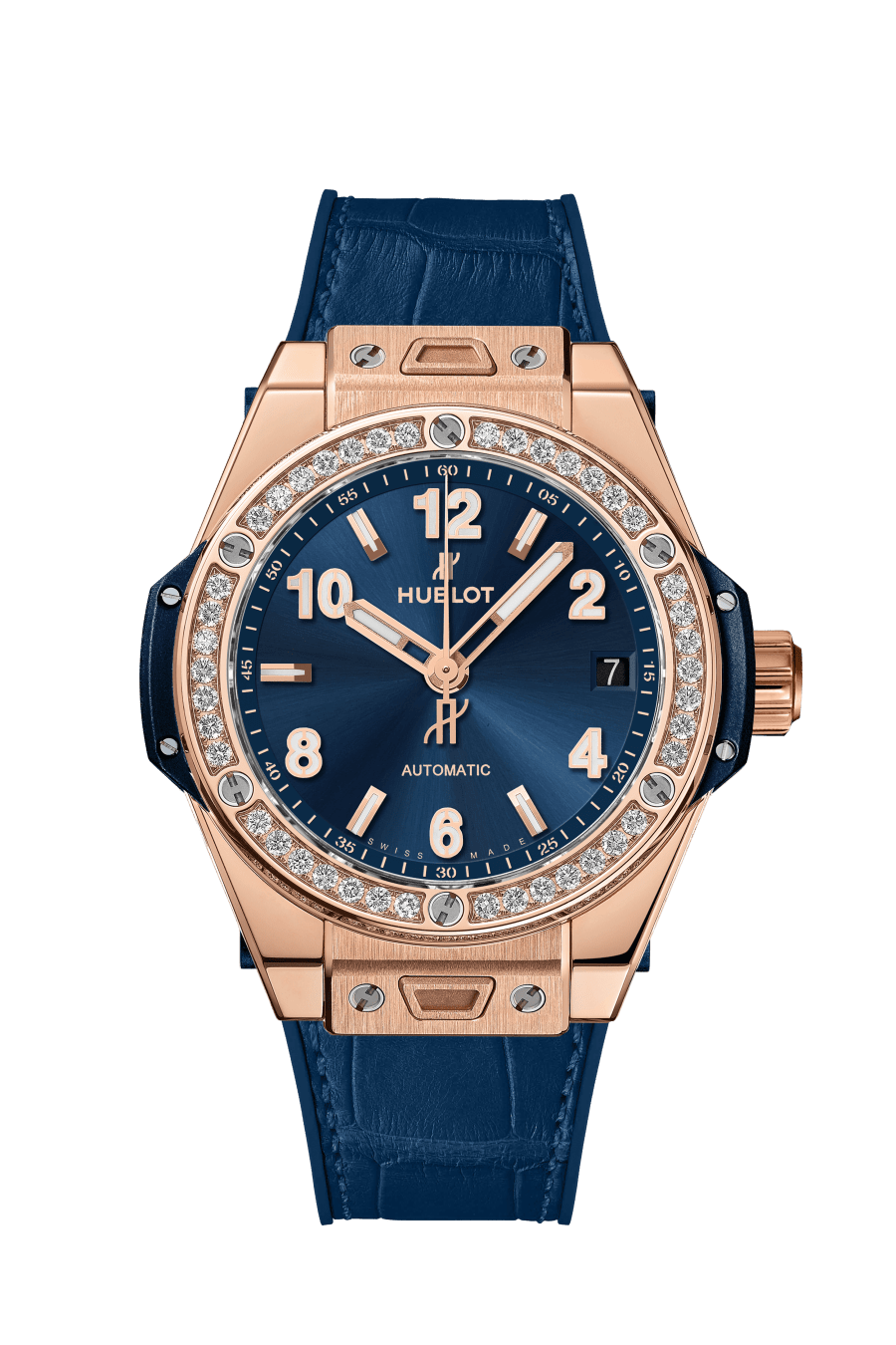 One Click King Gold Blue Diamonds 39MM