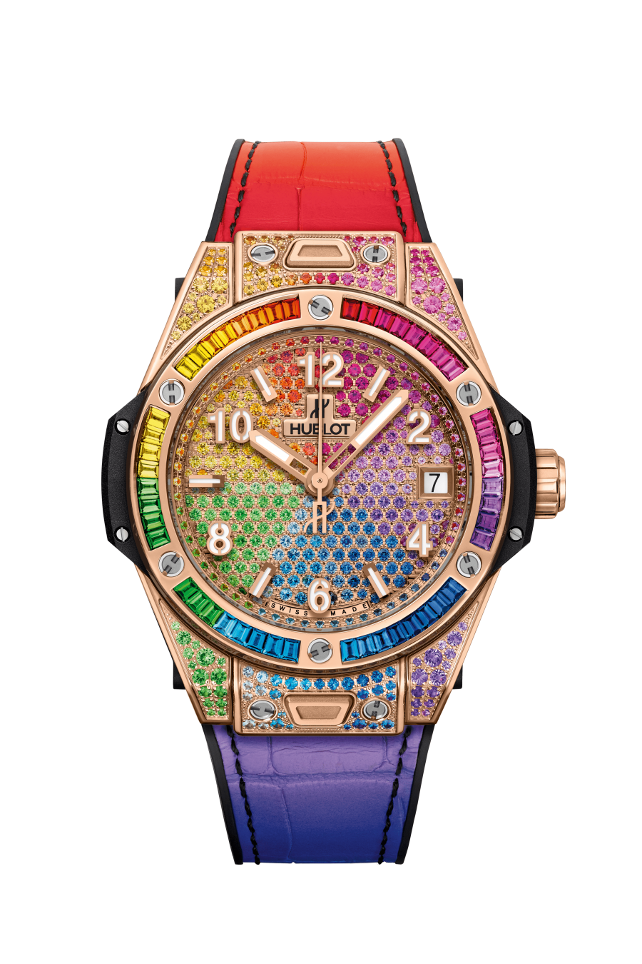 One Click Rainbow King Gold 39MM