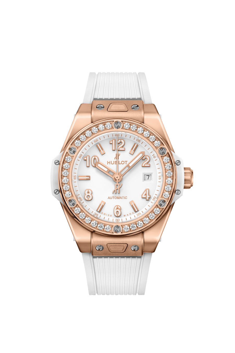 One Click King Gold White Diamonds 33MM BIG BANG Référence :  485.OE.2080.RW.1204 -1