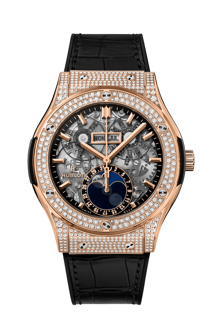 Aerofusion Moonphase King Gold Pavé 45MM