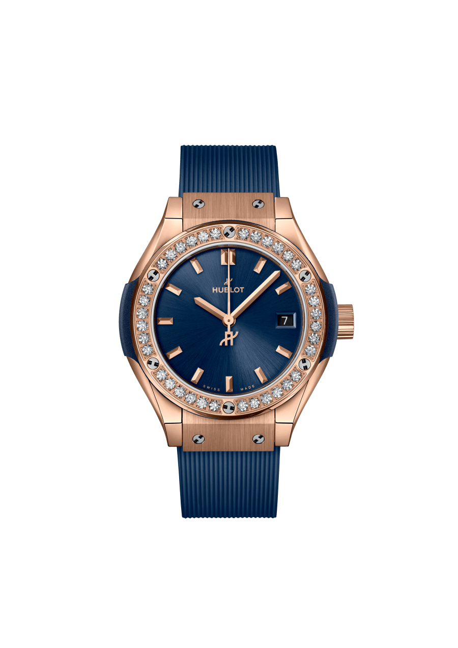 King Gold Blue Diamonds 29MM