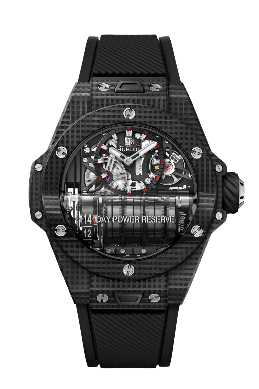 MP-11 Power Reserve 14 Days 3D Carbon 45MM