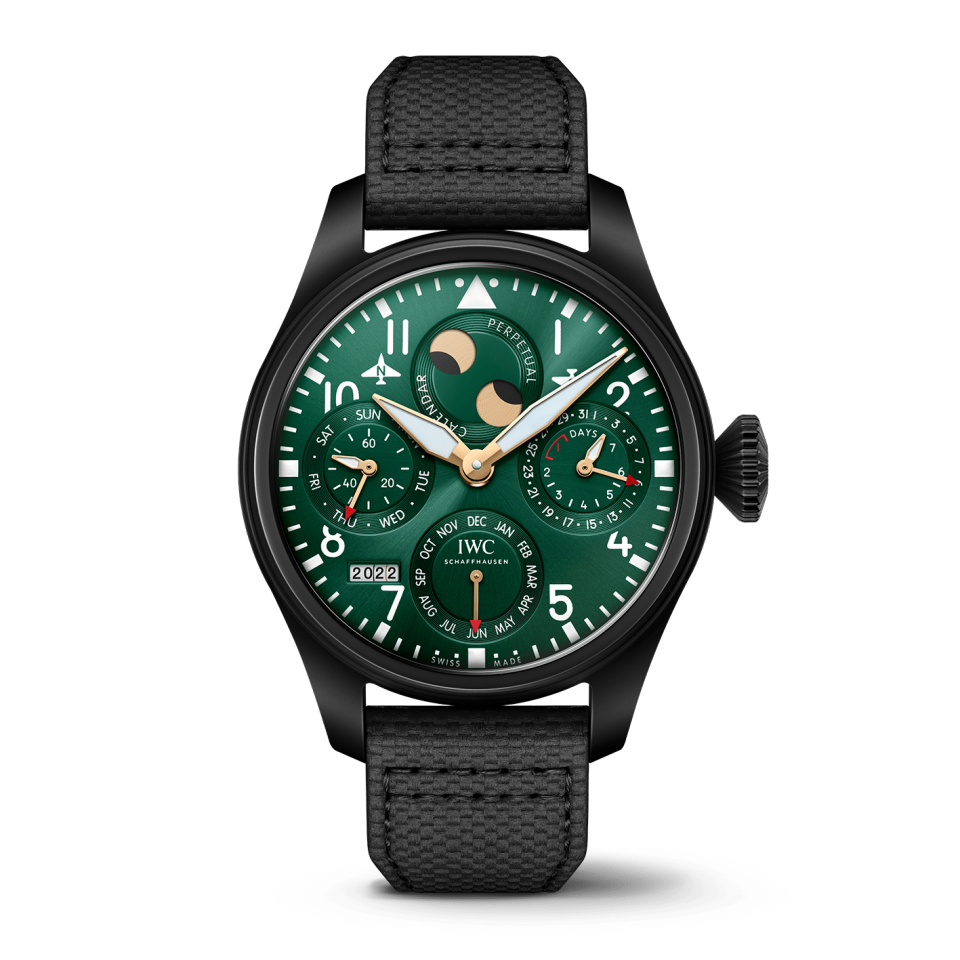 Grande Montre d'Aviateur Calendrier Perpétuel Édition Racing Green