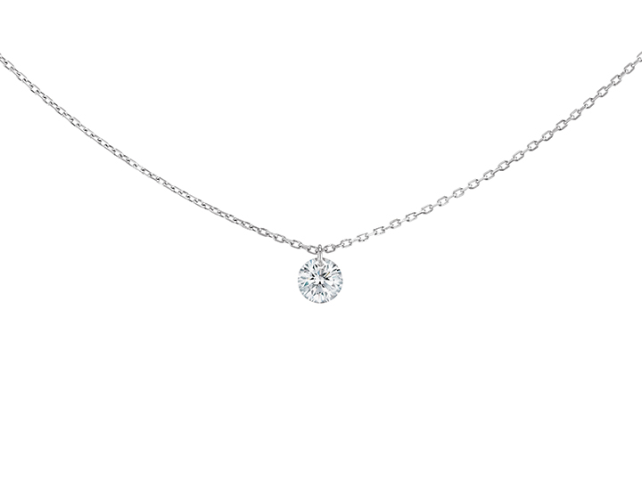 COLLIER 360°, diamant brillant, 0,10 carat 360° Référence :  PE0001WGDI -1