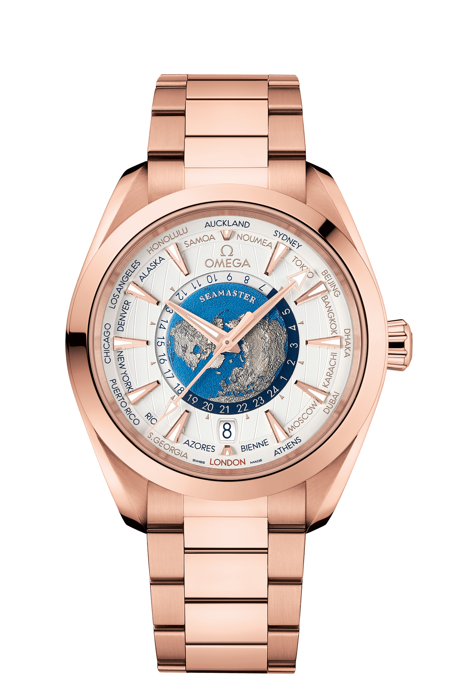 Aqua Terra 150M Co‑Axial Master Chronometer GMT Worldtimer 43 mm Seamaster Référence :  220.50.43.22.02.001 -1