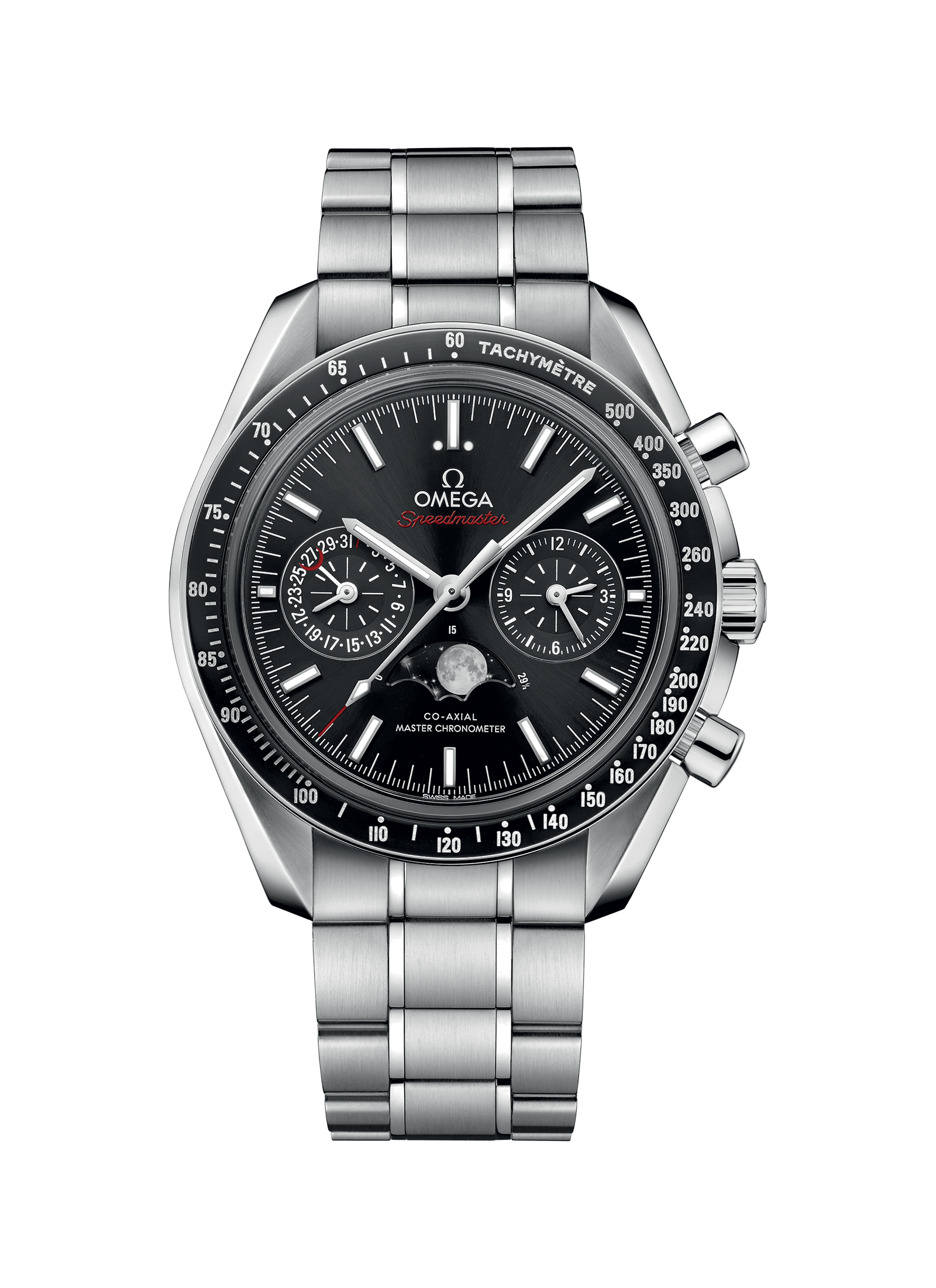 Phases de lune Co‑Axial Master Chronometer Moonphase Chronograph 44.25 mm Speedmaster Référence :  304.30.44.52.01.001 -1