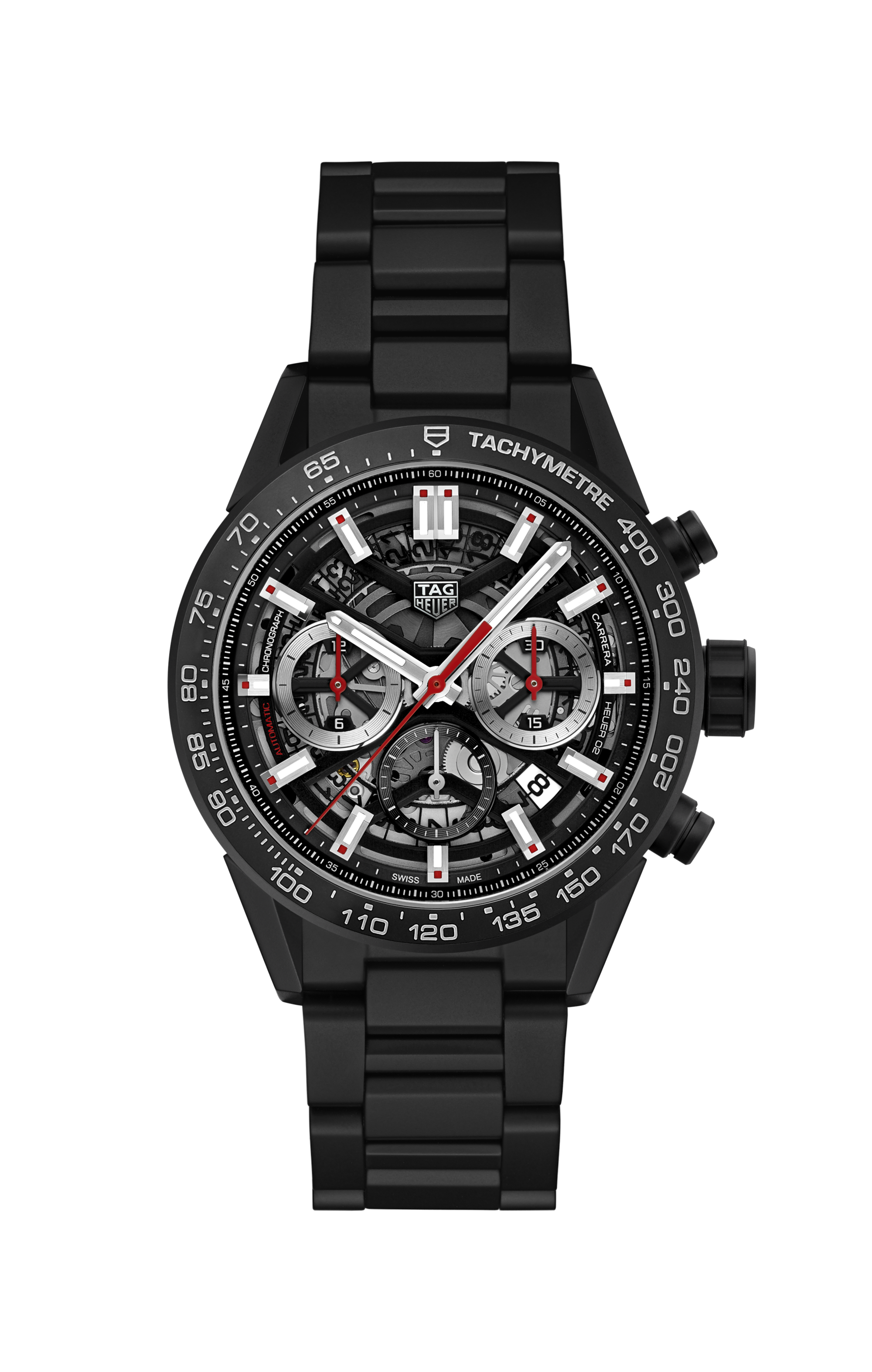 TAG Heuer Carrera                                                                                                 Chronographe automatique                   -                       Diamètre 43 mm                                                            