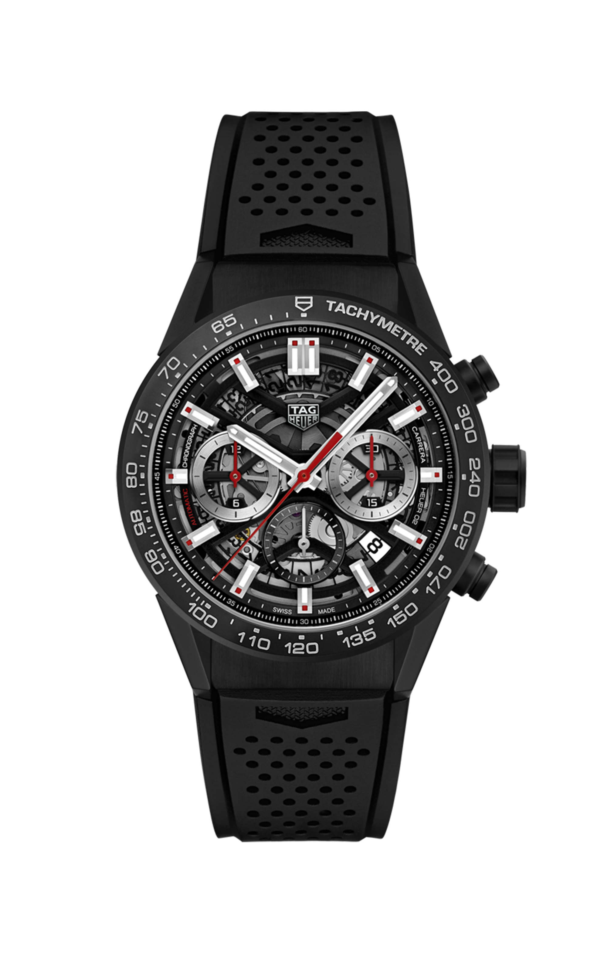 TAG Heuer Carrera                                                                                                 Chronographe automatique                   -                       Diamètre 43 mm                                                            