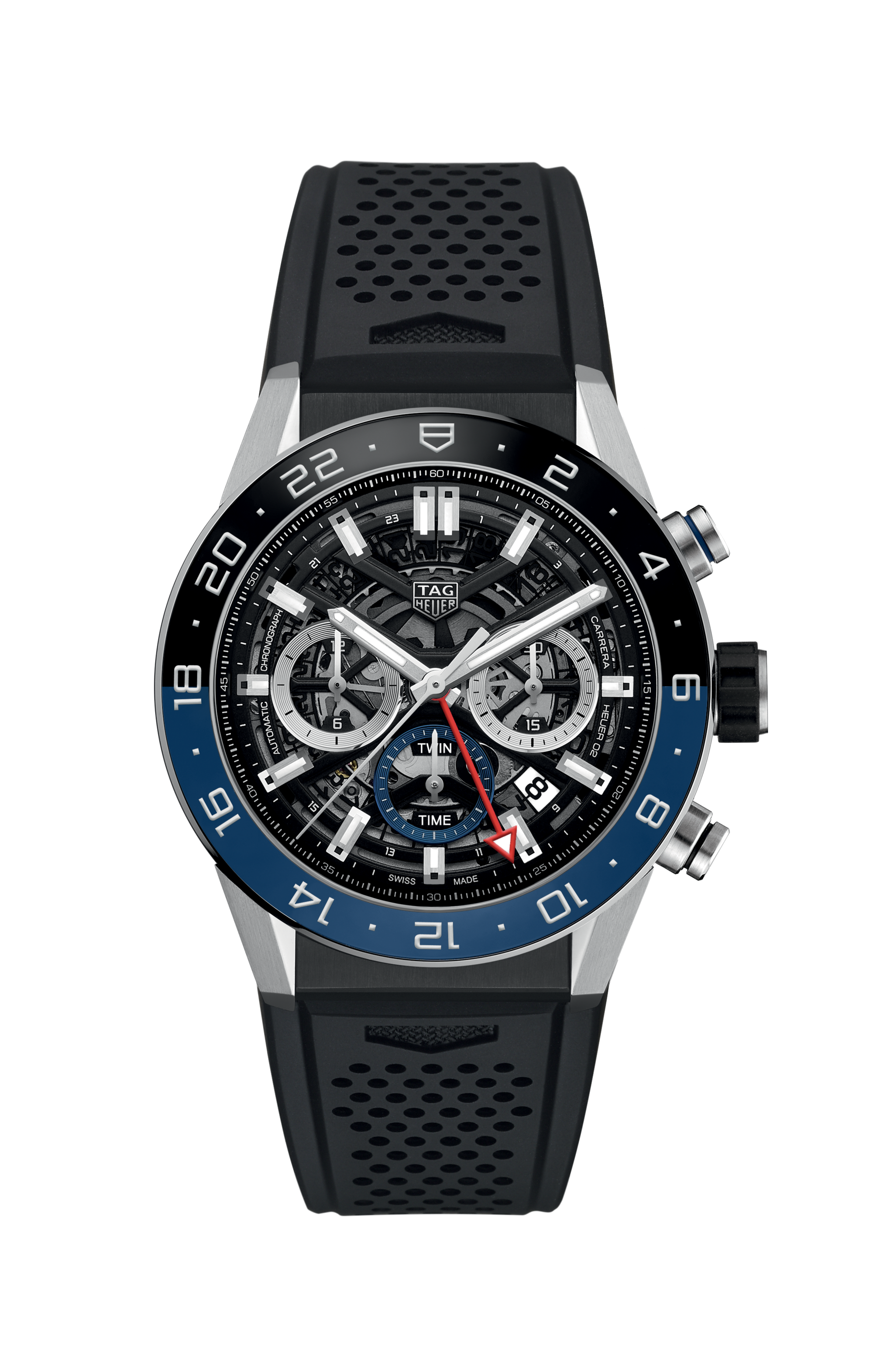 TAG Heuer Carrera                                                                                                 Chronographe automatique                   -                       Diamètre 45 mm                                                            