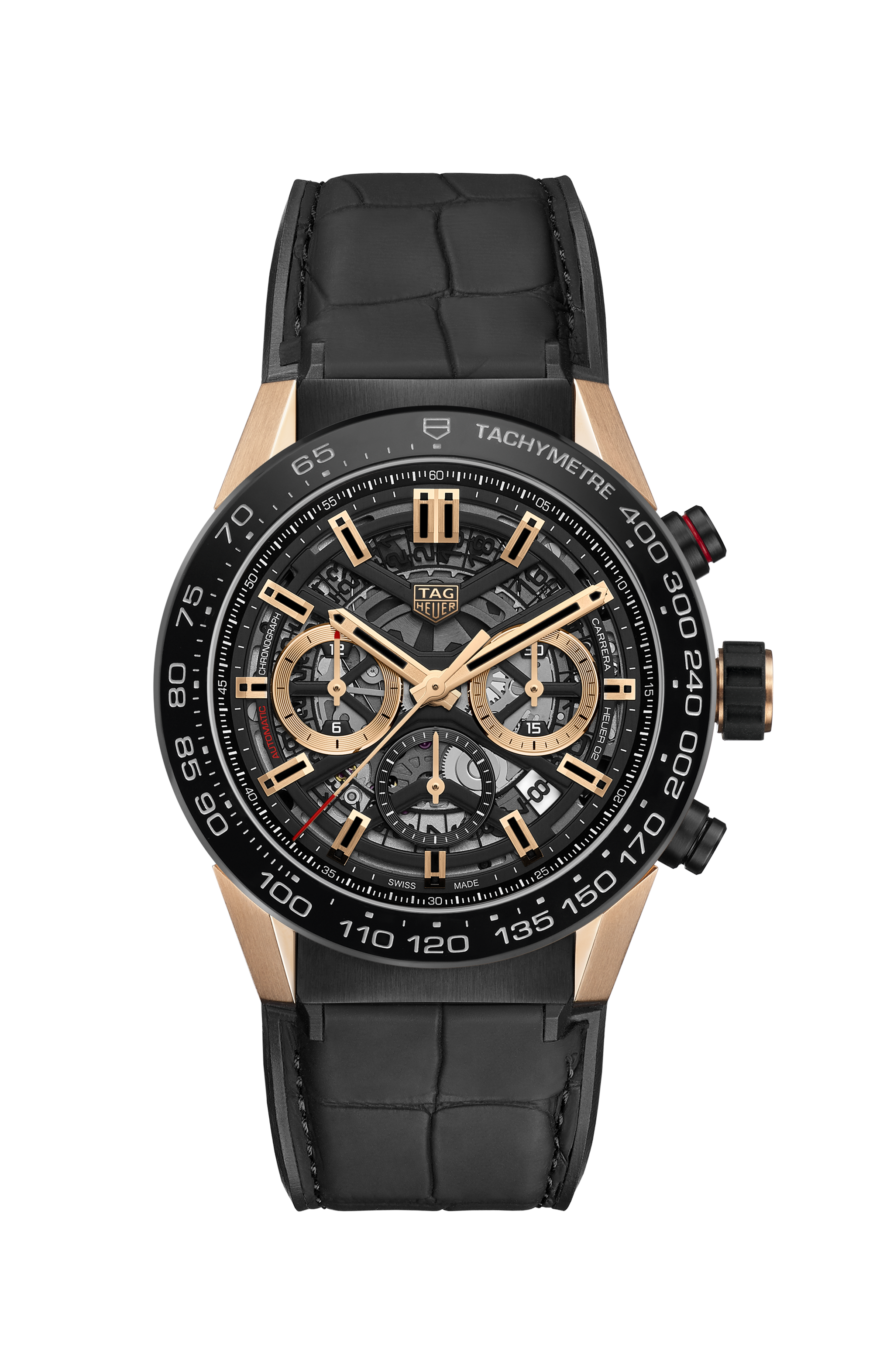 TAG Heuer Carrera                                                                                                 Chronographe automatique                   -                       Diamètre 45 mm                                                            