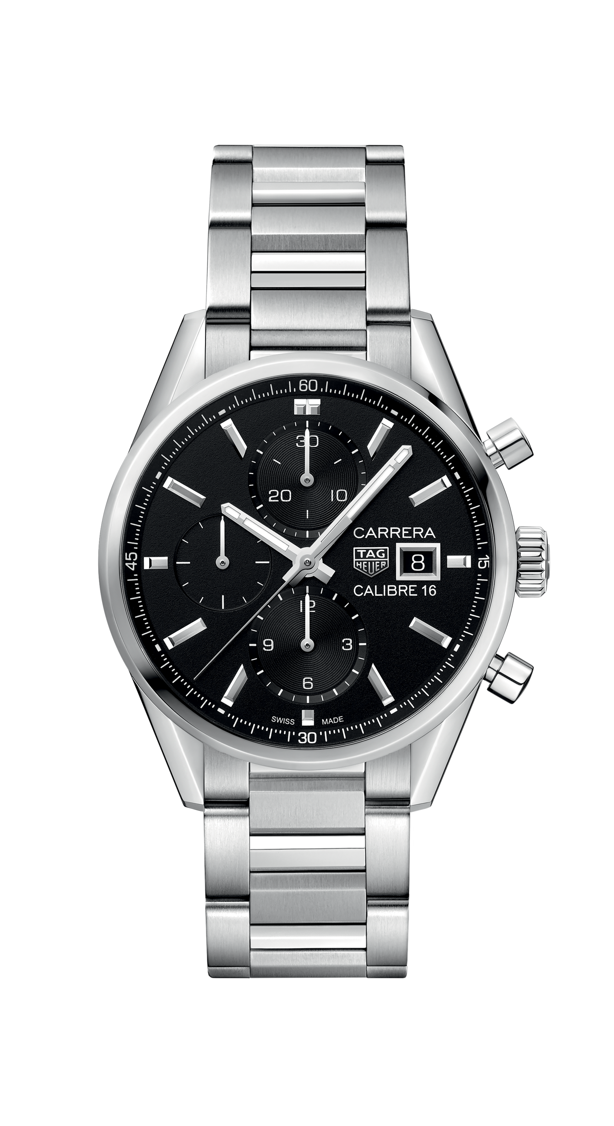 TAG Heuer Carrera                                                                                                 Chronographe automatique                   -                       Diamètre 41 mm                                                            