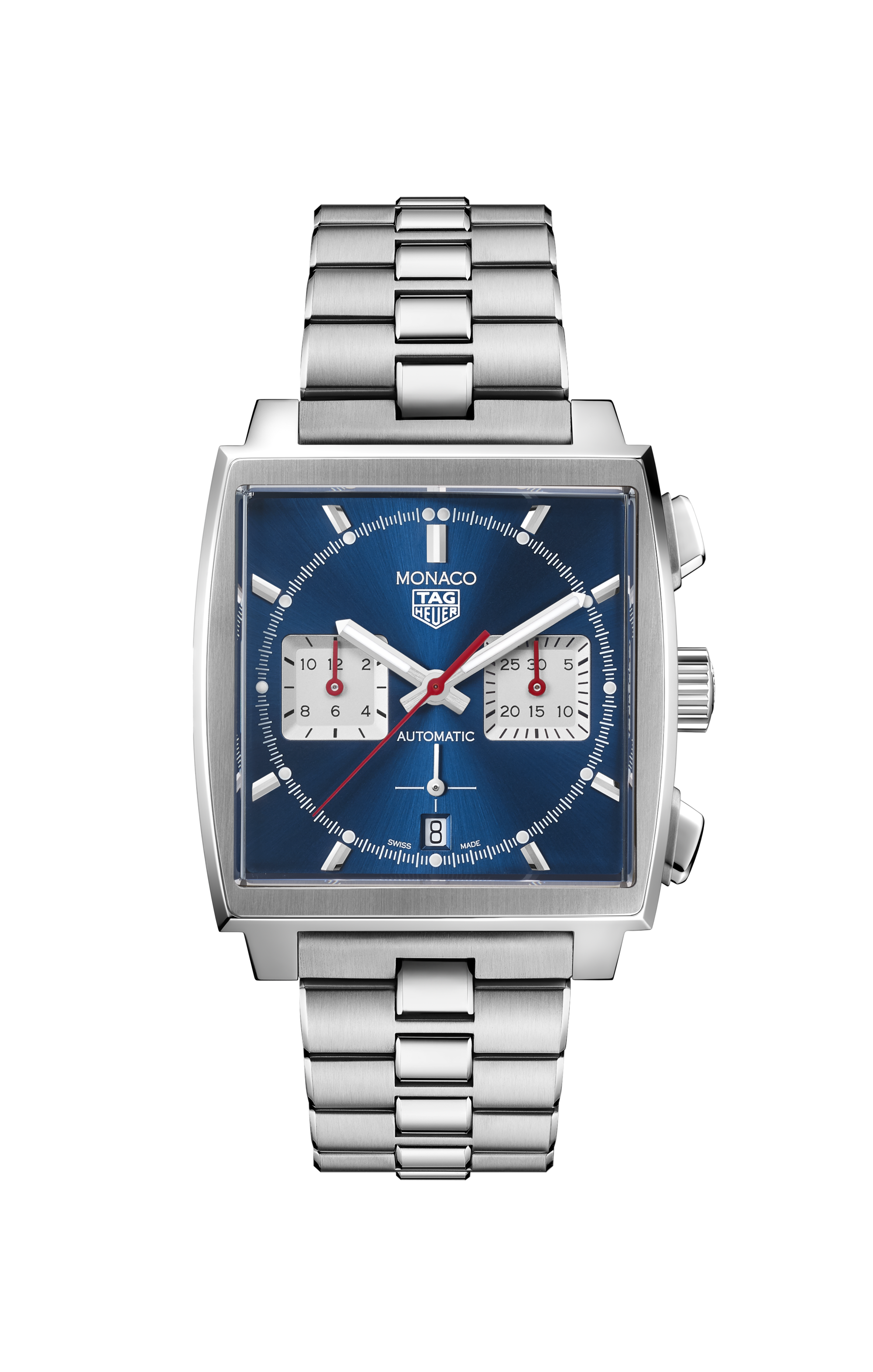 TAG Heuer Monaco                                                                                                 Chronographe automatique                   -                       Diamètre 39 mm                                                             