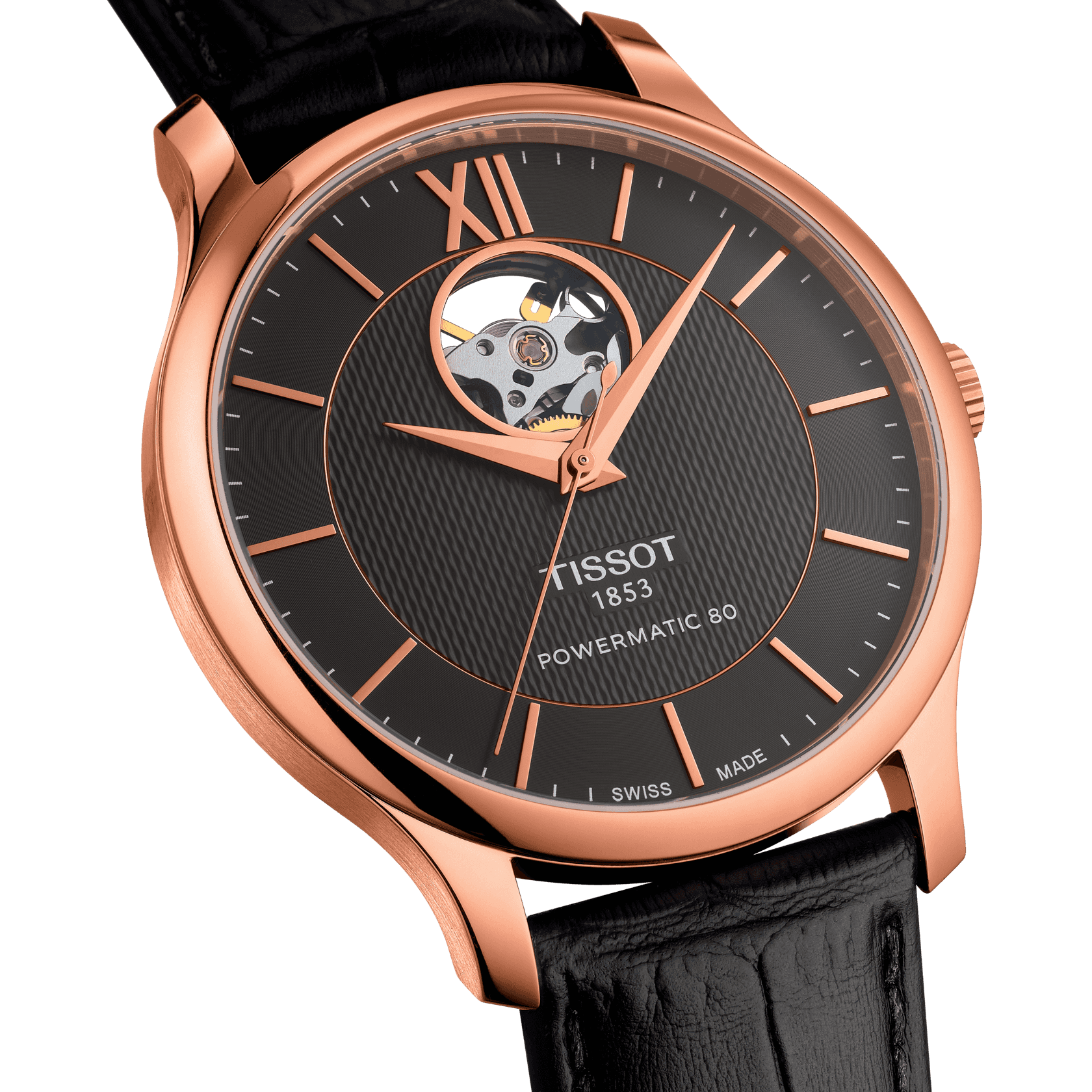 Tissot Tradition Powermatic 80 Open Heart T-Classic Référence :  T063.907.36.068.00 -3